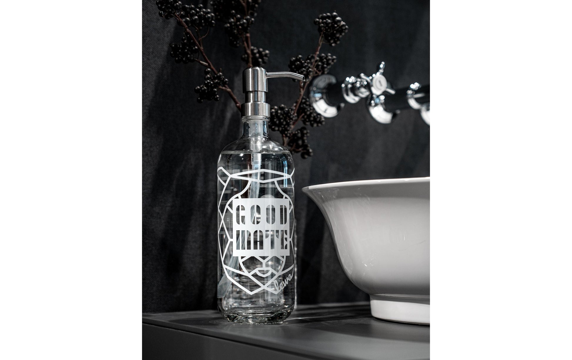 Pumphead Seifenspender – Tisch – Edelstahl, Silber