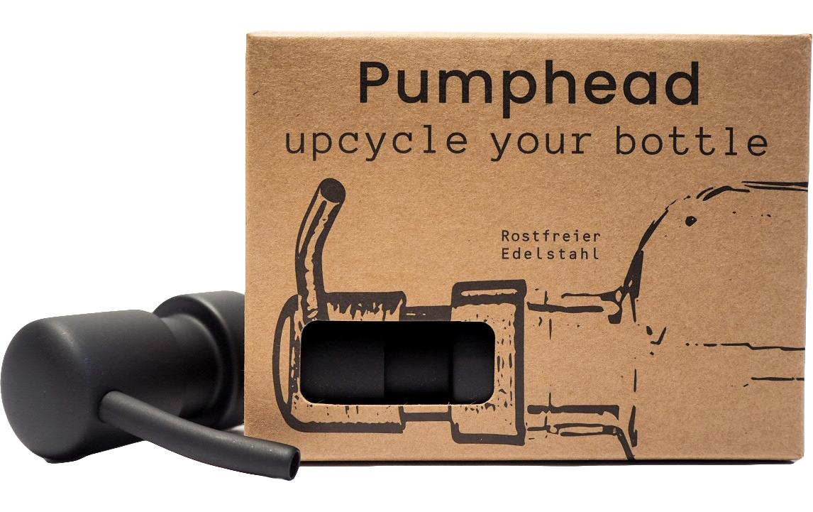 Pumphead Seifenspender – Edelstahl, schwarz