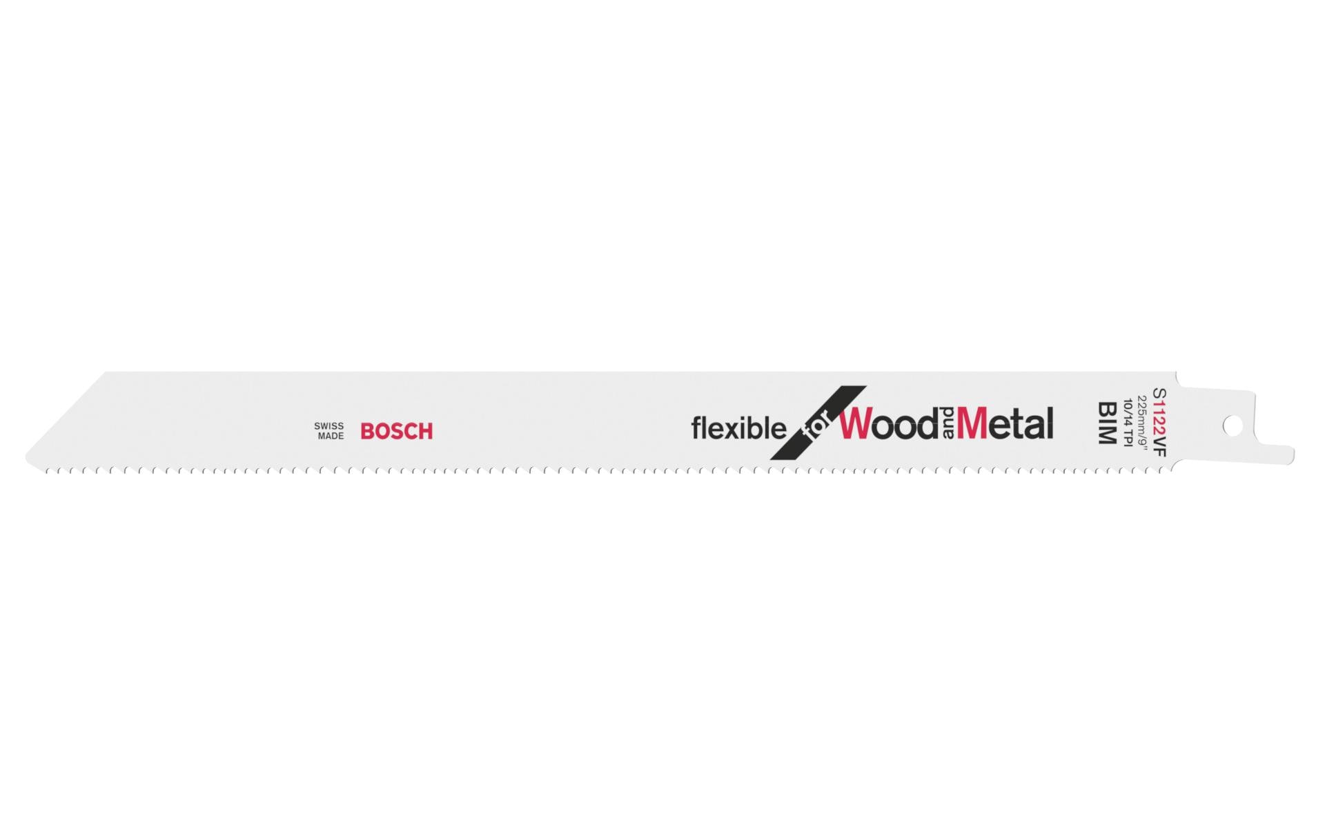 Bosch Professionelles Säbelsägeblatt Klingenzahnabstand 1,8–2,6 mm – für Holz, Metall, Epoxid und mehr – 5 Stück