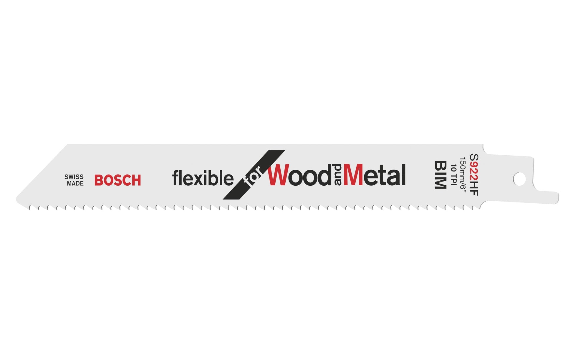 Bosch Professional S 922 HF Säbelsägeblatt – für Kunststoff – 5 Stk