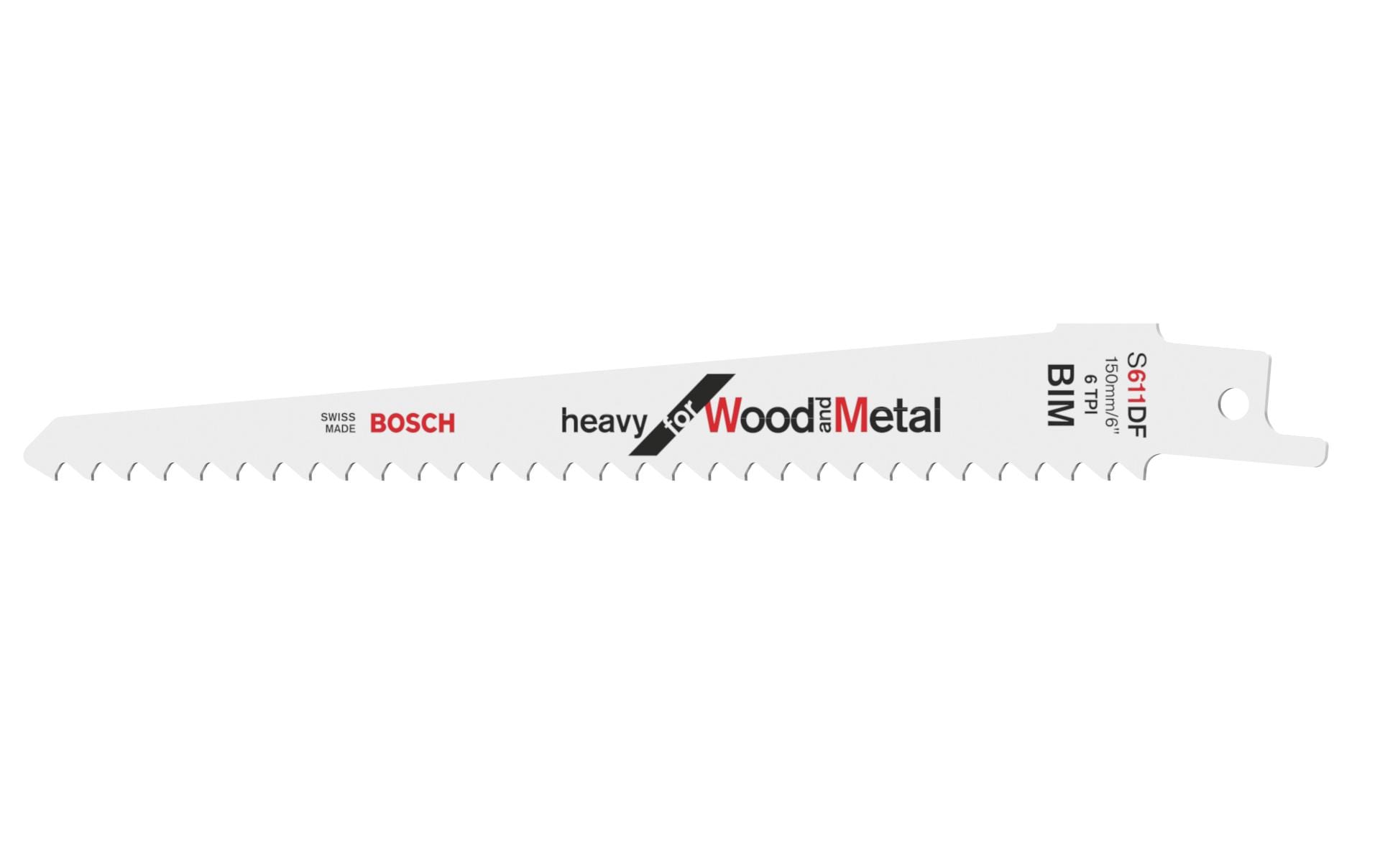 Bosch Professional S 611 DF Säbelsägeblatt – für Holz – 5 Stk