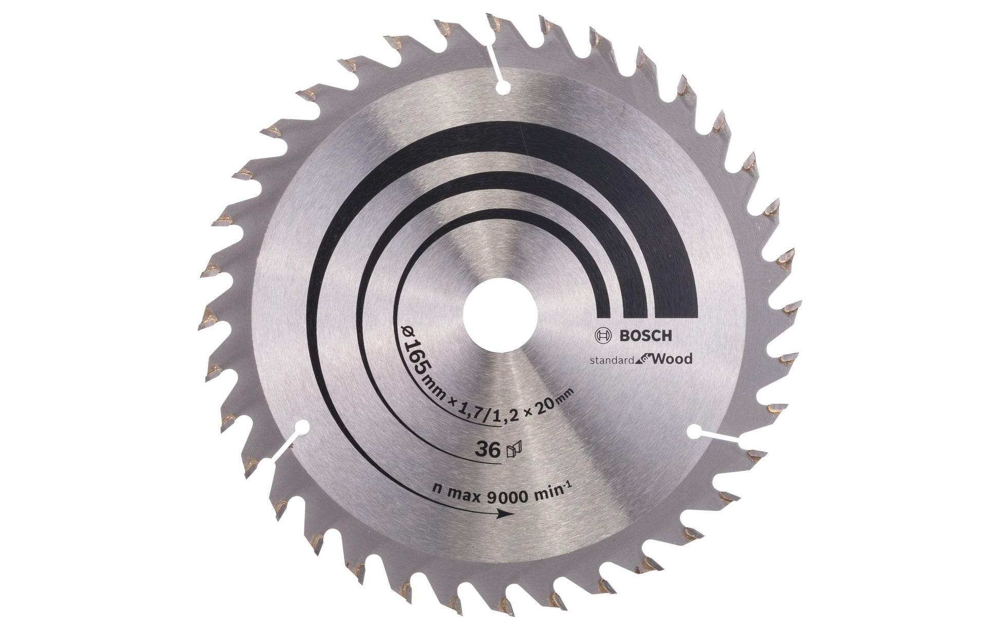 Bosch Professional – Kreissägeblatt, Optiline Wood, 165 mm × 20/16 mm × 1,7 mm