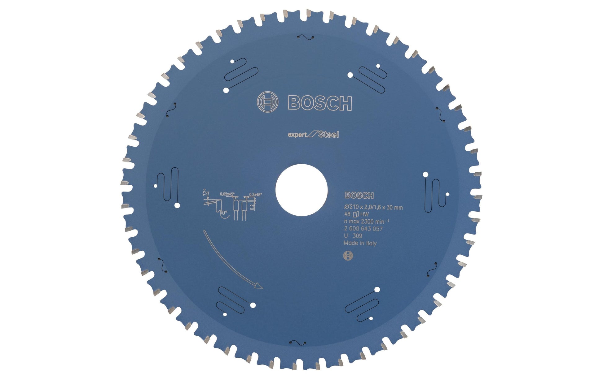 Bosch Professional – Kreissägeblatt, 48 Zähne, 210 mm × 30 mm × 2,0 mm
