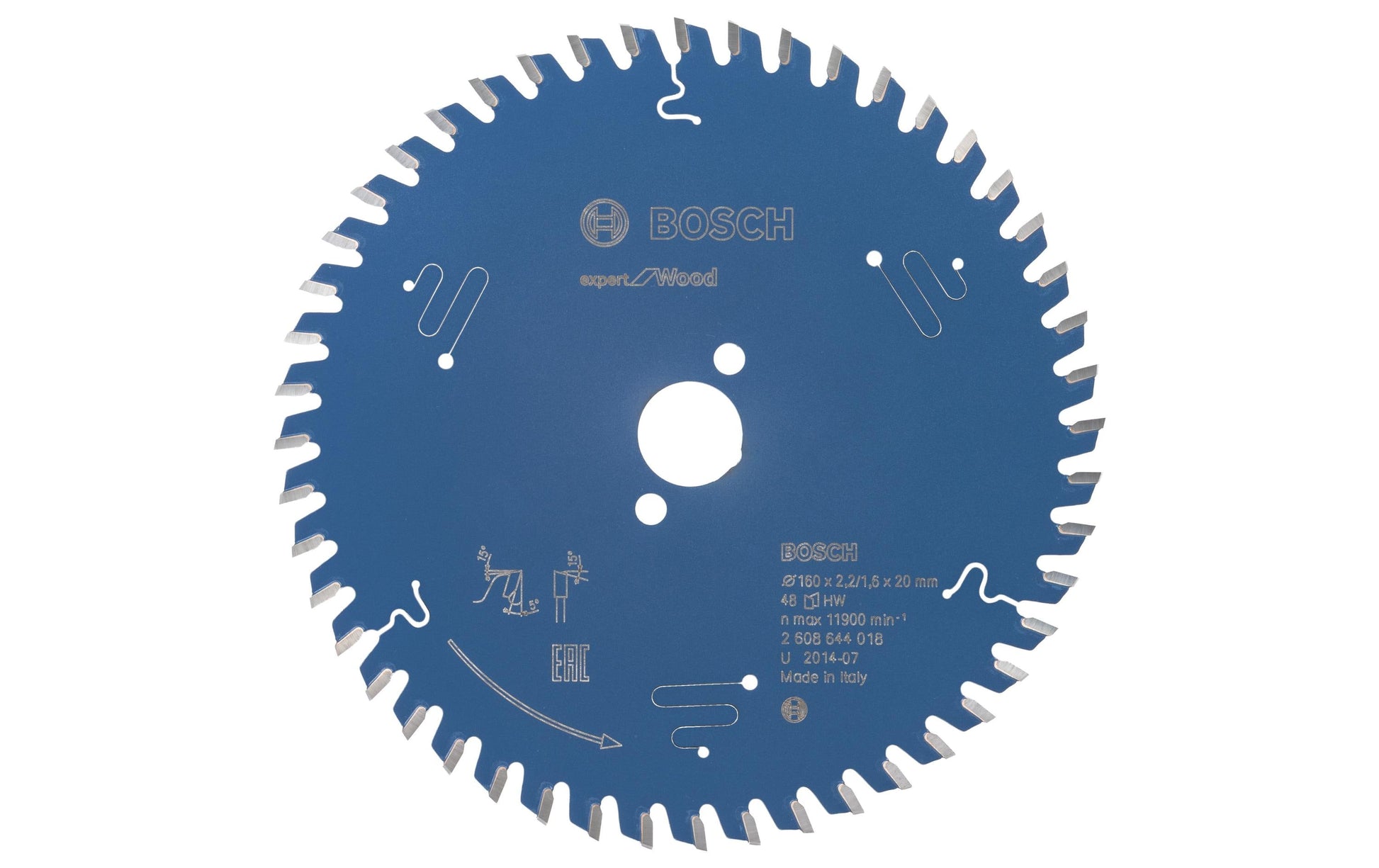 Bosch Professional – Kreissägeblatt, 2608644018, 160 mm × 20 mm × 4 mm