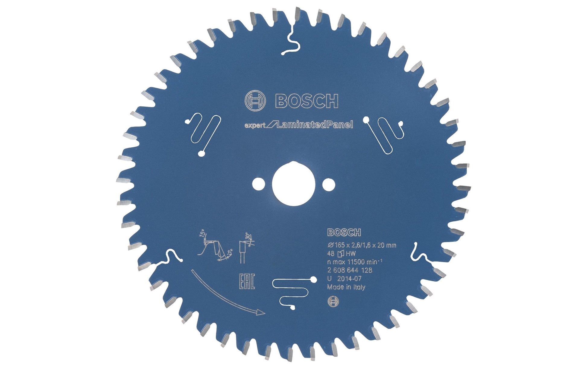 Bosch Professional – Kreissägeblatt, 48 Zähne, 2608644128, 165 mm
