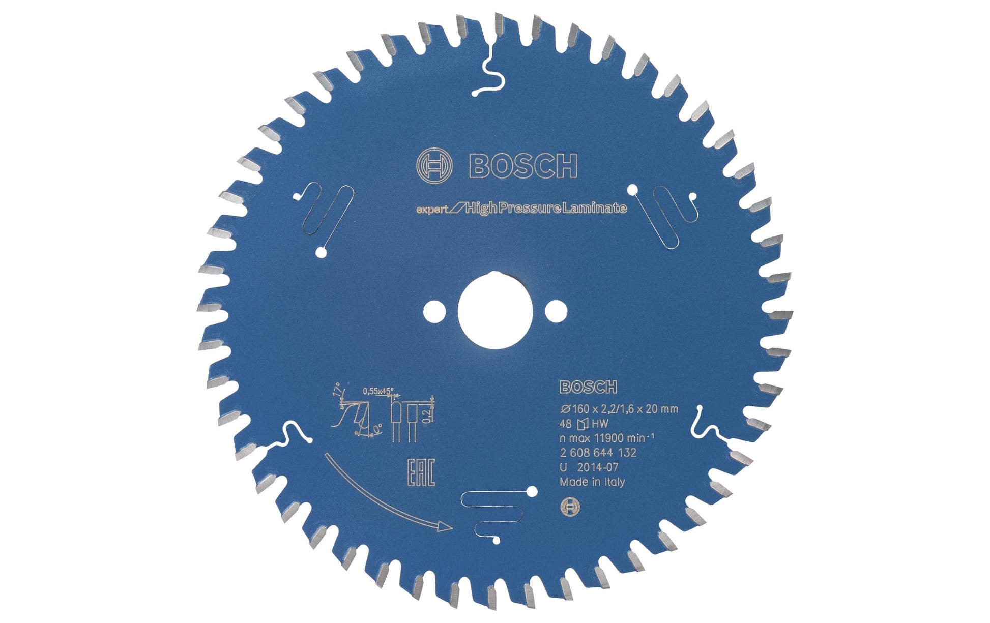 Bosch Professional – Kreissägeblatt, 48 Zähne, 2608644132, 160 mm