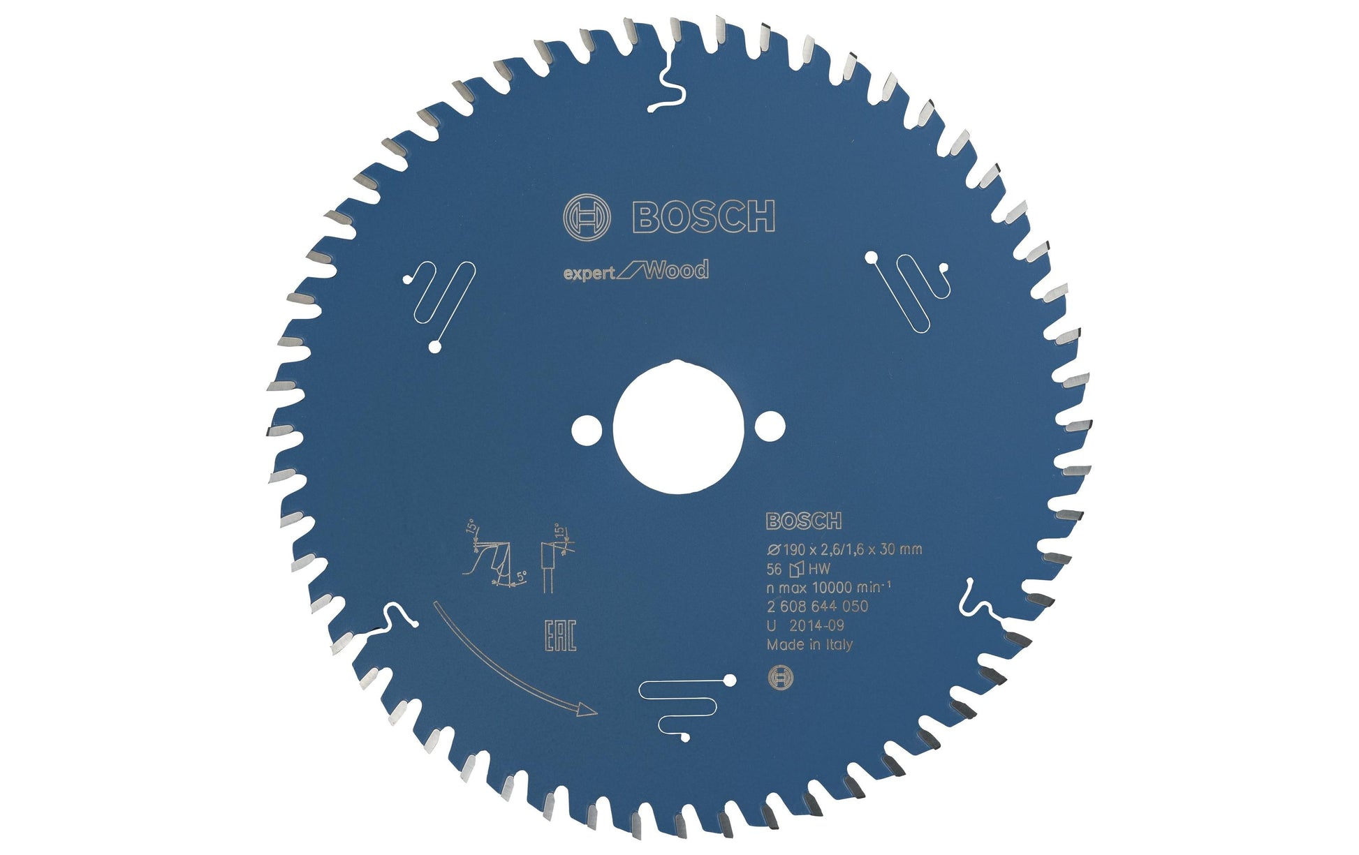 Bosch Professional – Kreissägeblatt, 2 608 644 050, 190 mm × 30 mm × 2,6 mm