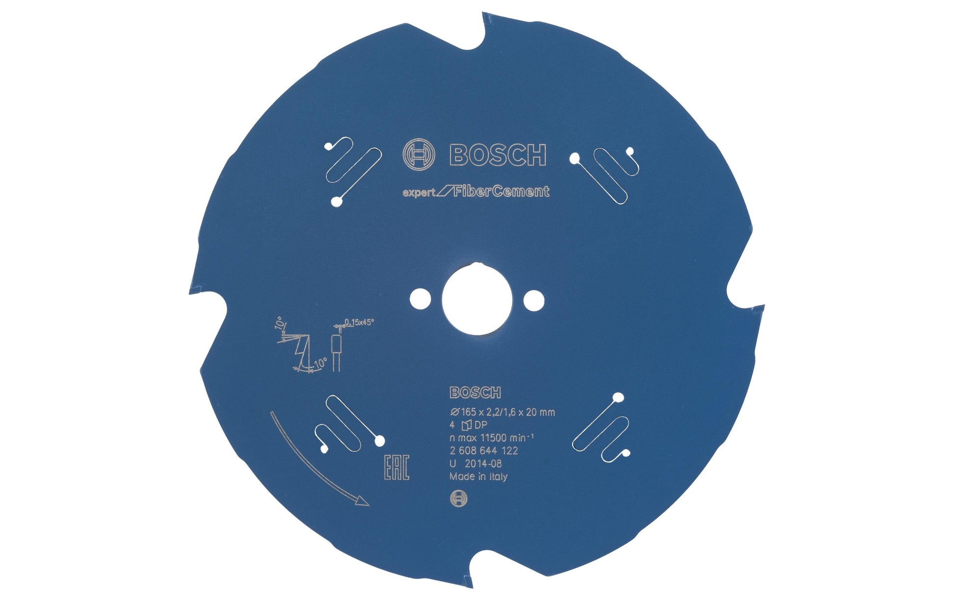 Bosch Professional – Kreissägeblatt, Expert Fibre Cement, 2608644122, 165 mm × 20 mm × 2,2 mm