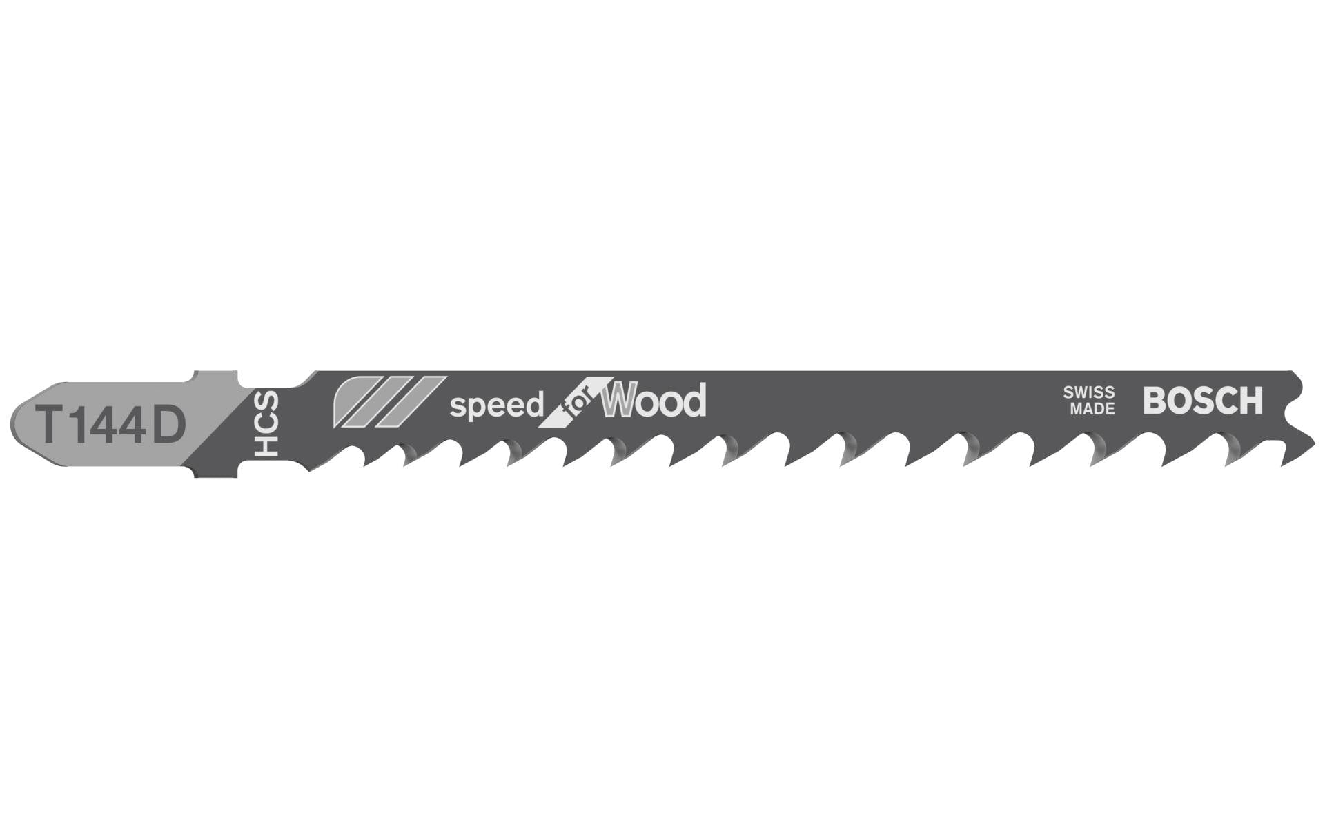 Bosch Professionelles Stichsägeblatt T 144 D – für Holz – 5 Stk
