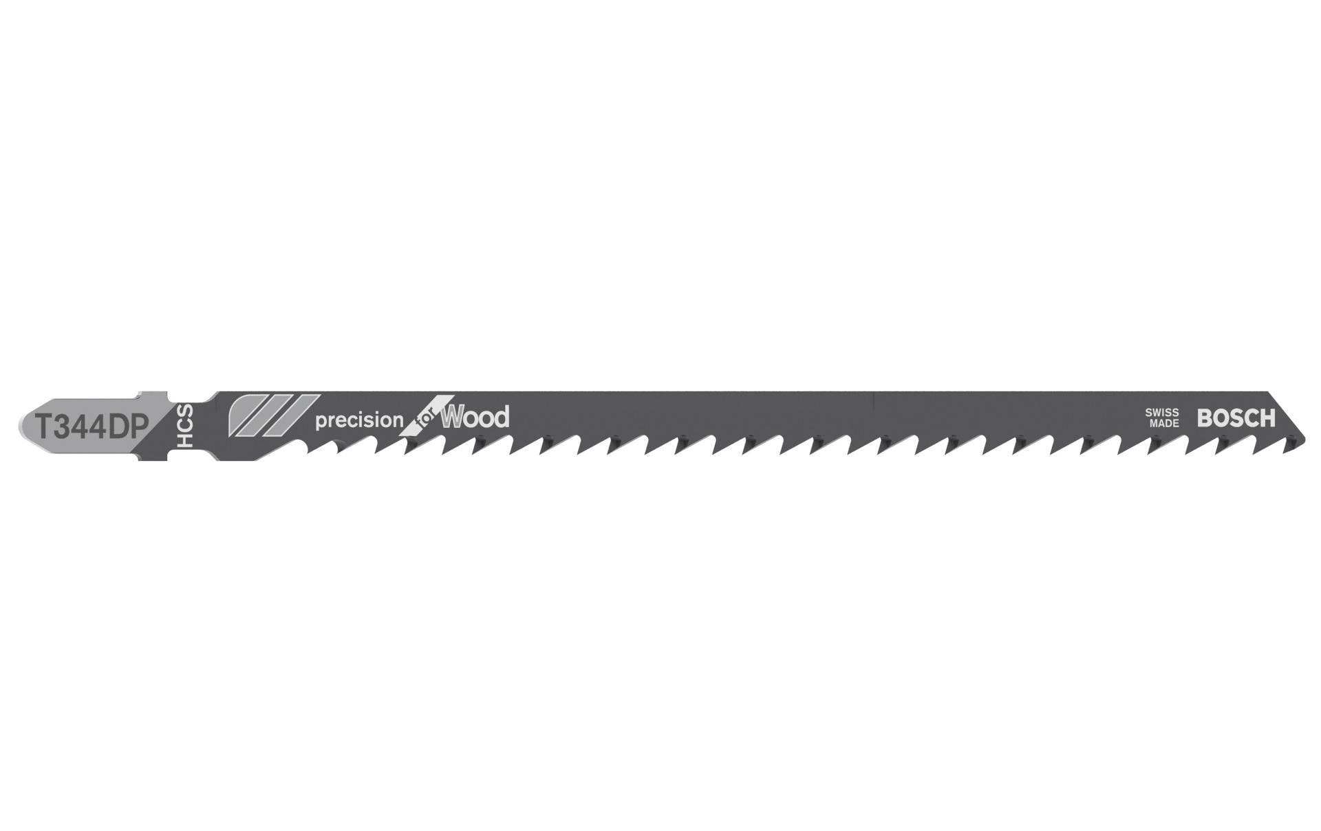 Bosch Professional T 344 DP Stichsägenblatt 4 mm – für Holz – 5 Stk