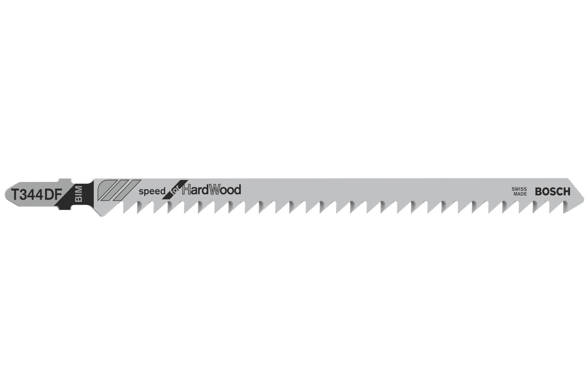 Bosch Professional T 344 DF Stichsägenblatt 4 mm – für Holz – 5 Stk