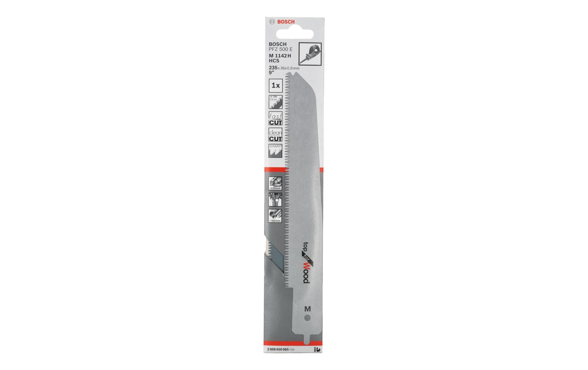 Bosch Professional M 1142 H Säbelsägeblatt – für Holz – für PFZ 500 E