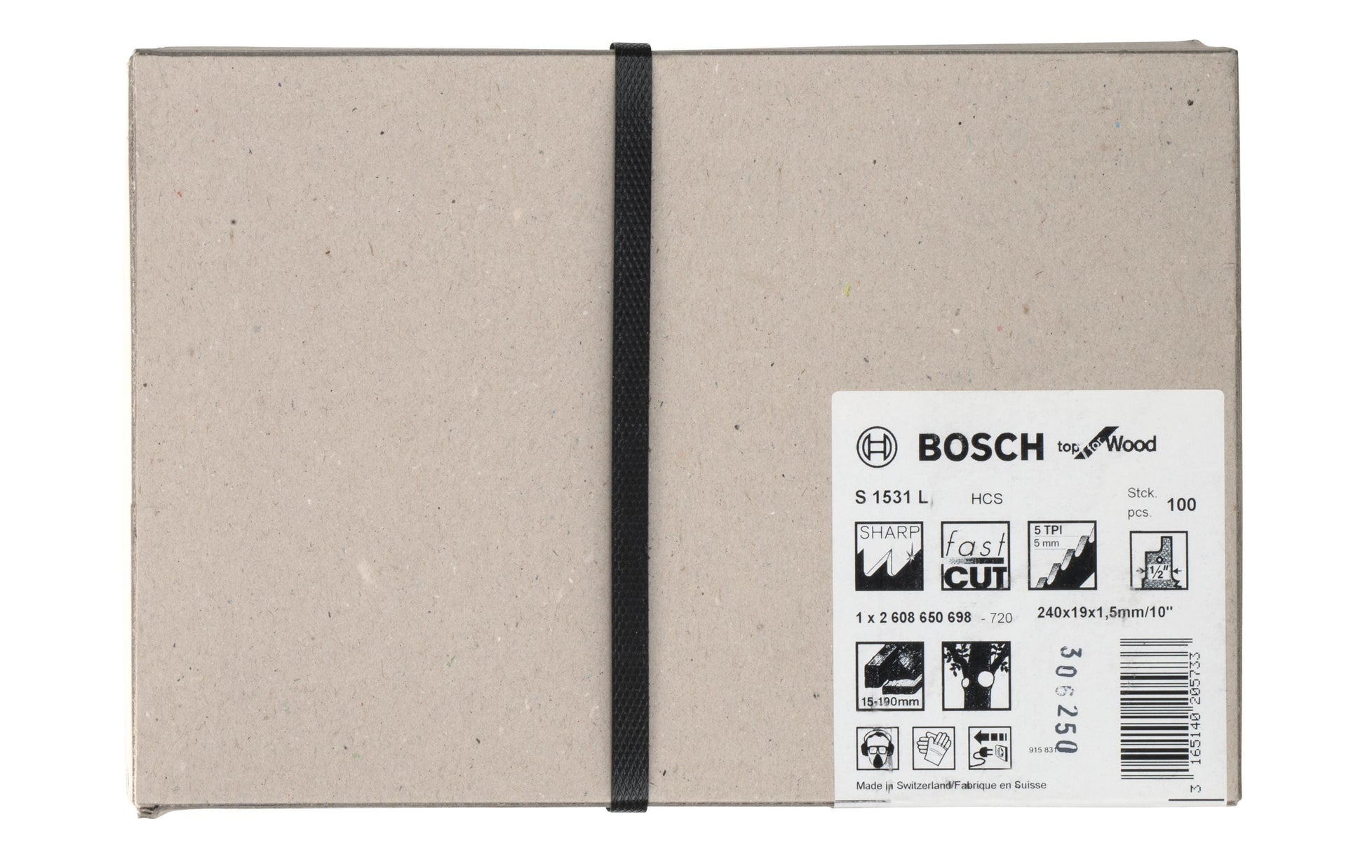 Bosch Professional – Säbelsägeblatt, S 1531 L, 240 mm, 100 Stk.