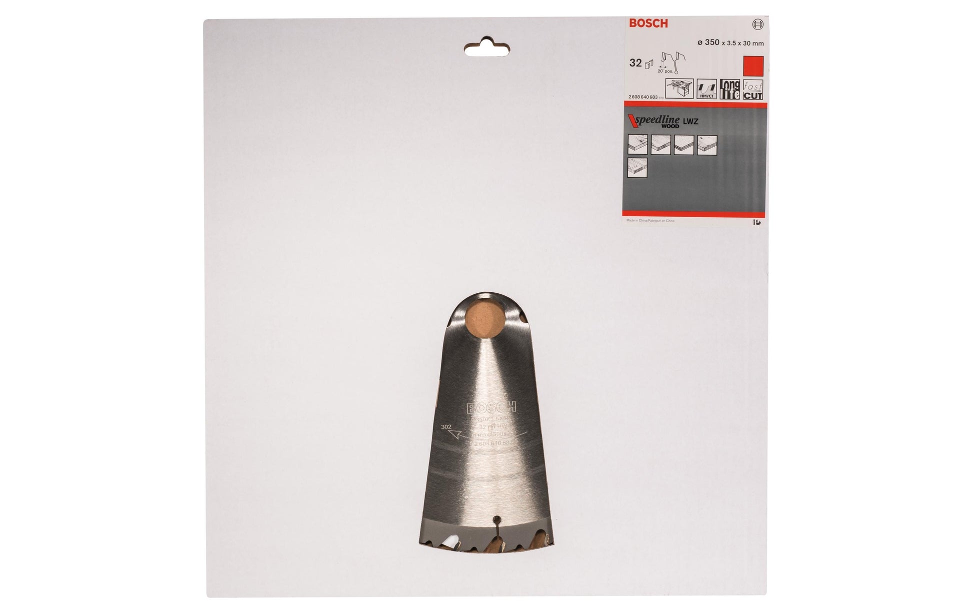 Bosch Professional – Kreissägeblatt, Speedline Wood, 2 608 640 683, 350 mm × 30 mm × 3,5 mm