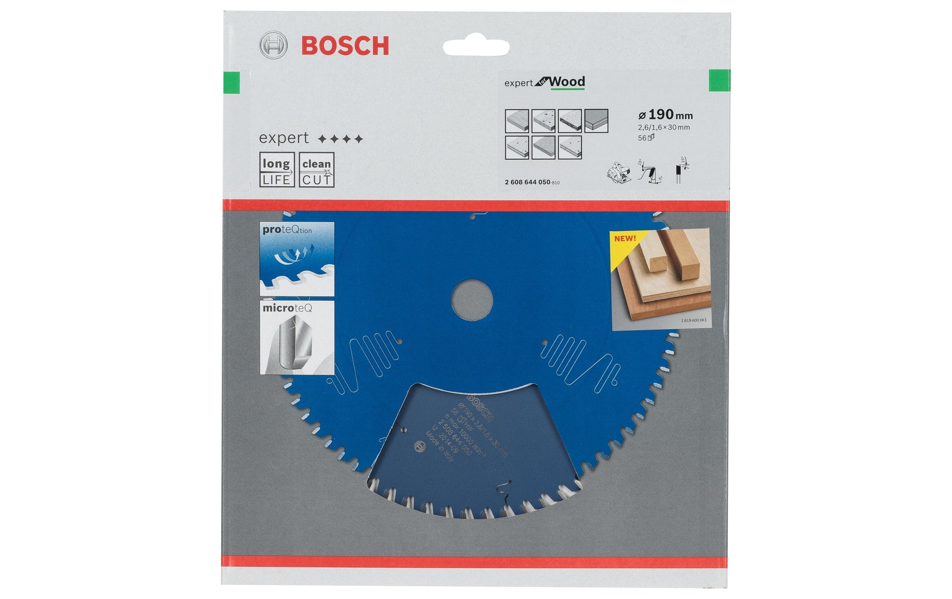 Bosch Professional – Kreissägeblatt, 2 608 644 050, 190 mm × 30 mm × 2,6 mm