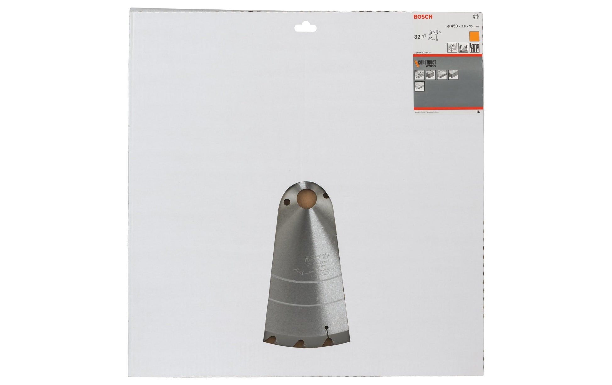 Bosch Professional – Kreissägeblatt, 32 Zähne, 450 mm × 30 mm × 2,5 mm