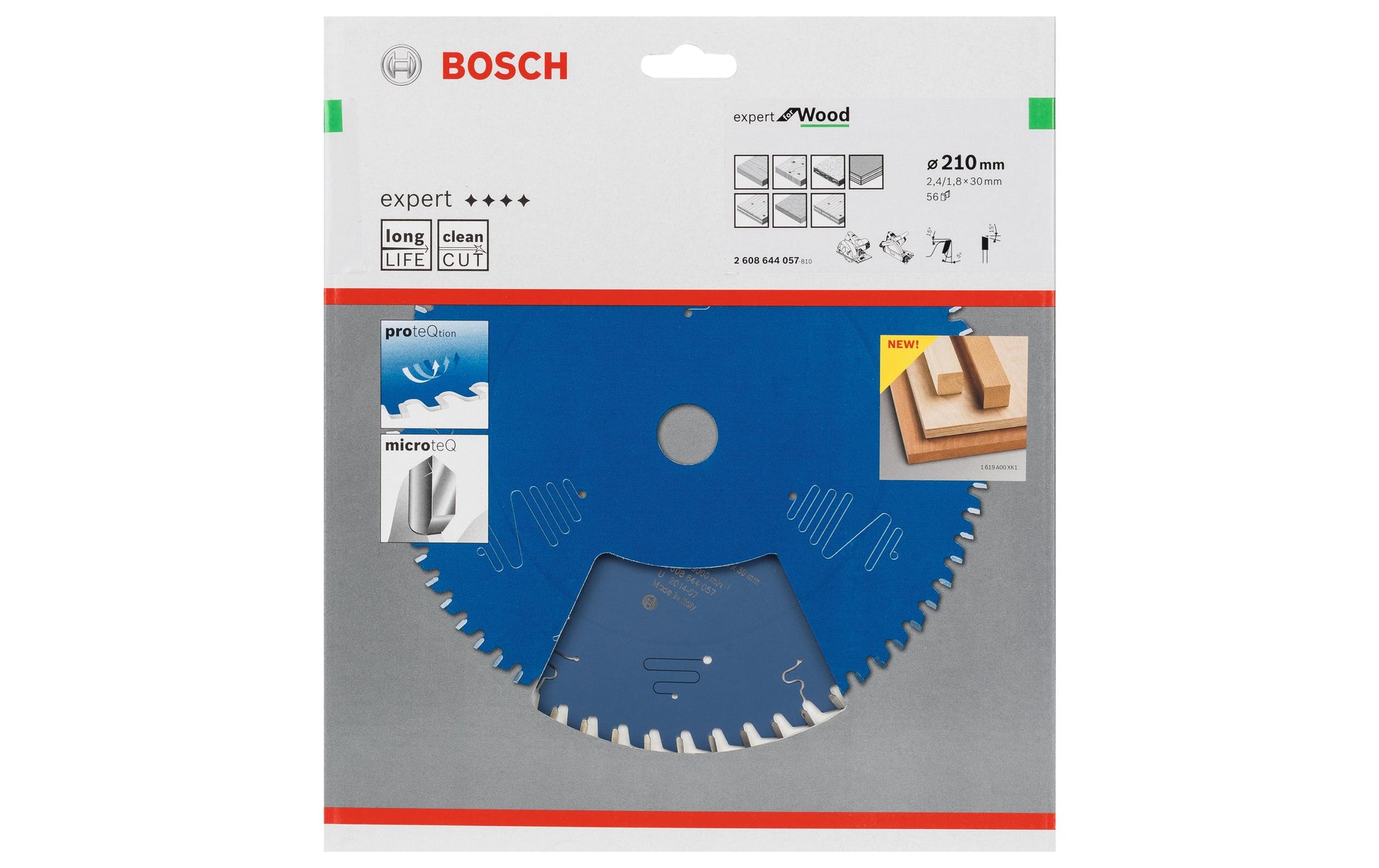 Bosch Professional – Kreissägeblatt, ATB, 2 608 644 057, 210 mm × 30 mm × 2,4 mm