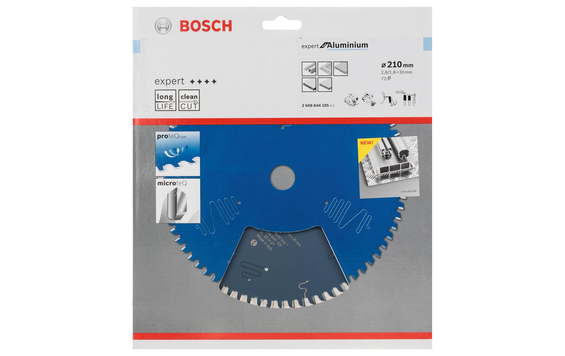 Bosch Professional – Kreissägeblatt, 72 Zähne, 2608644105, 210 mm