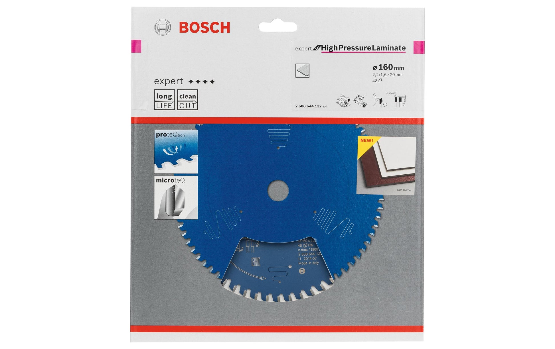 Bosch Professional – Kreissägeblatt, 48 Zähne, 2608644132, 160 mm