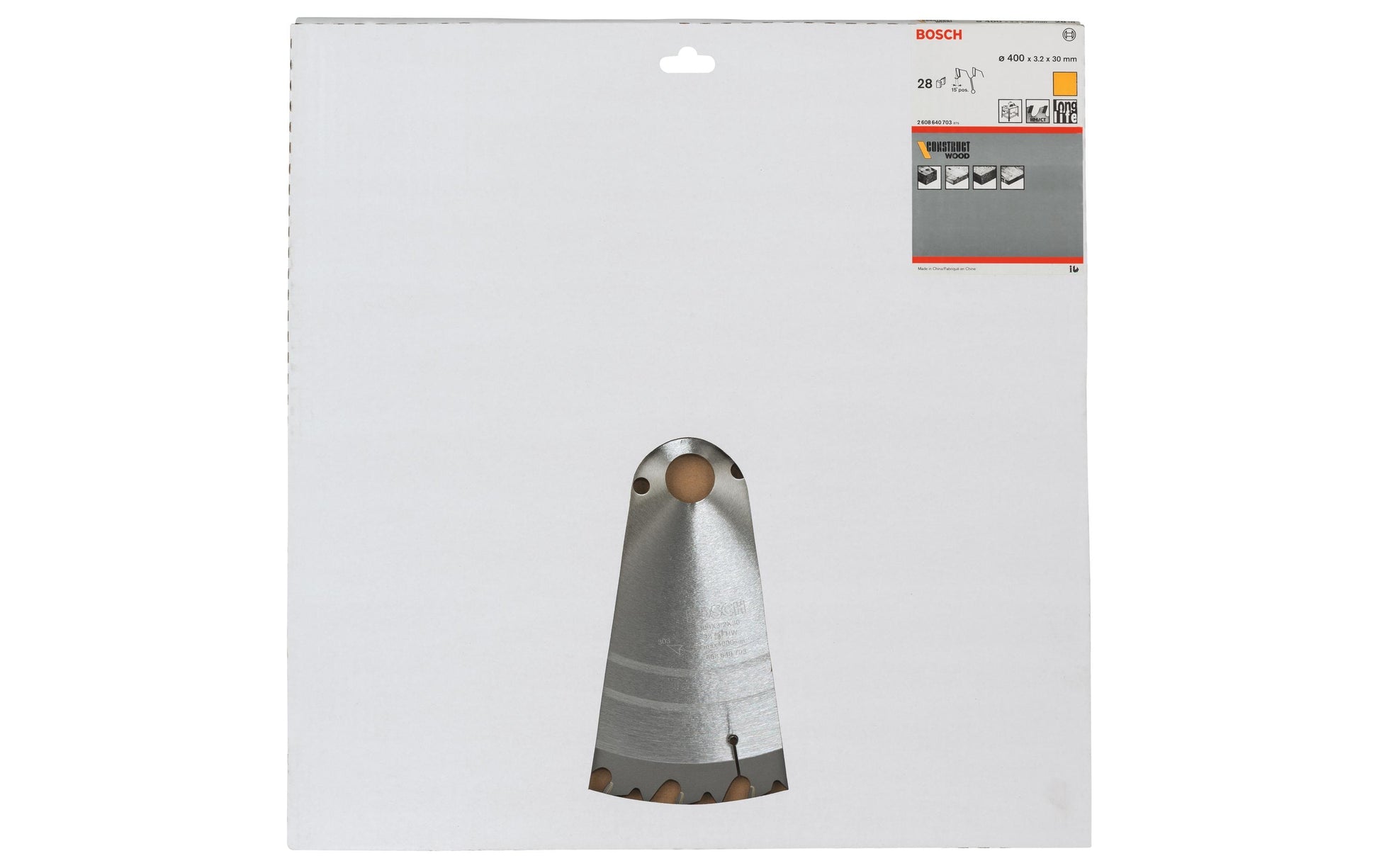 Bosch Professional – Kreissägeblatt, 28 Zähne, 2 608 640 703, 400 mm × 30 mm