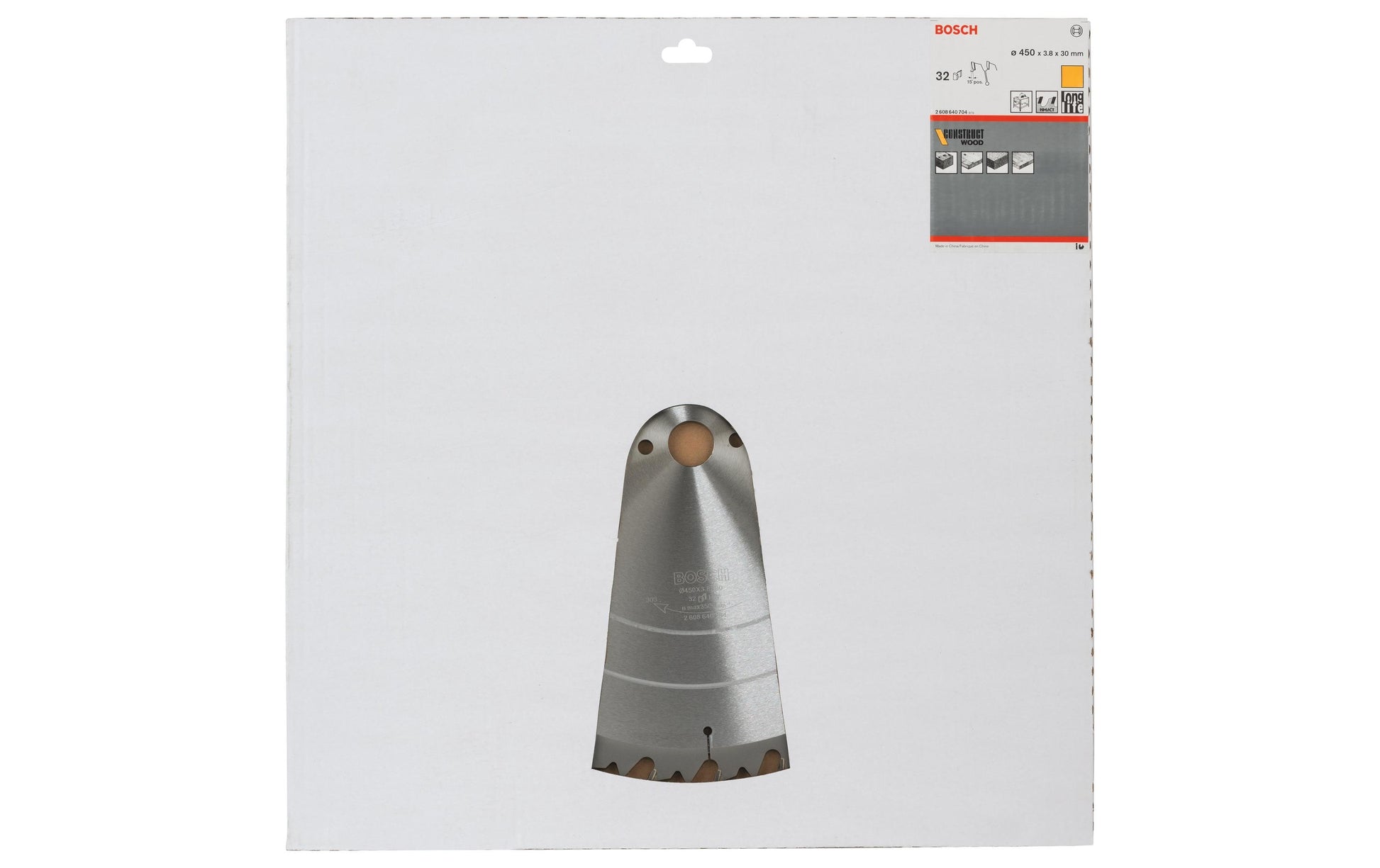 Bosch Professional – Kreissägeblatt, 32 Zähne, 2 608 640 704, 450 mm × 30 mm × 2,8 mm