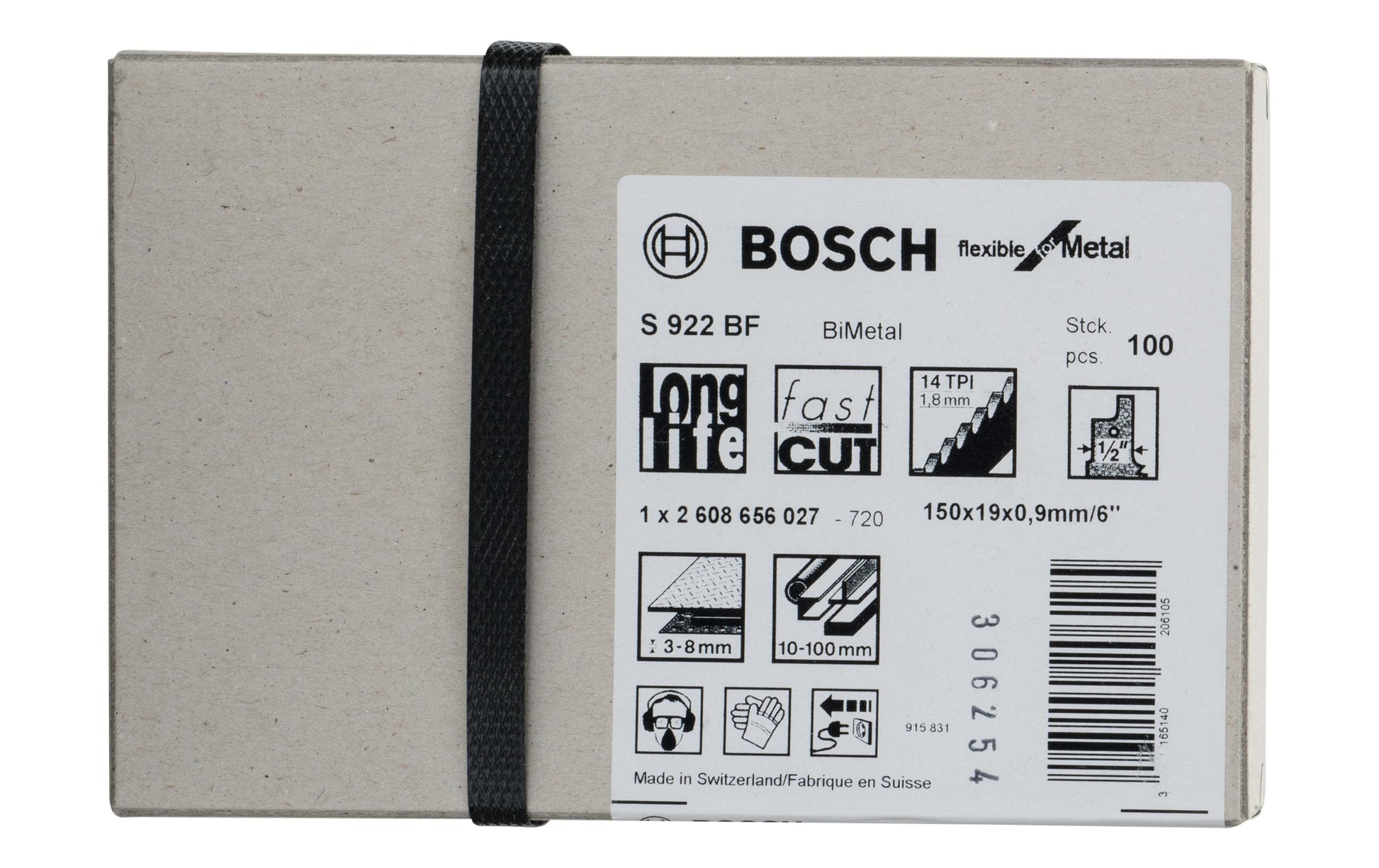 Bosch Professional – Säbelsägeblatt, Bimetallisch, S 922 BF, 150 mm, 100 Stk.