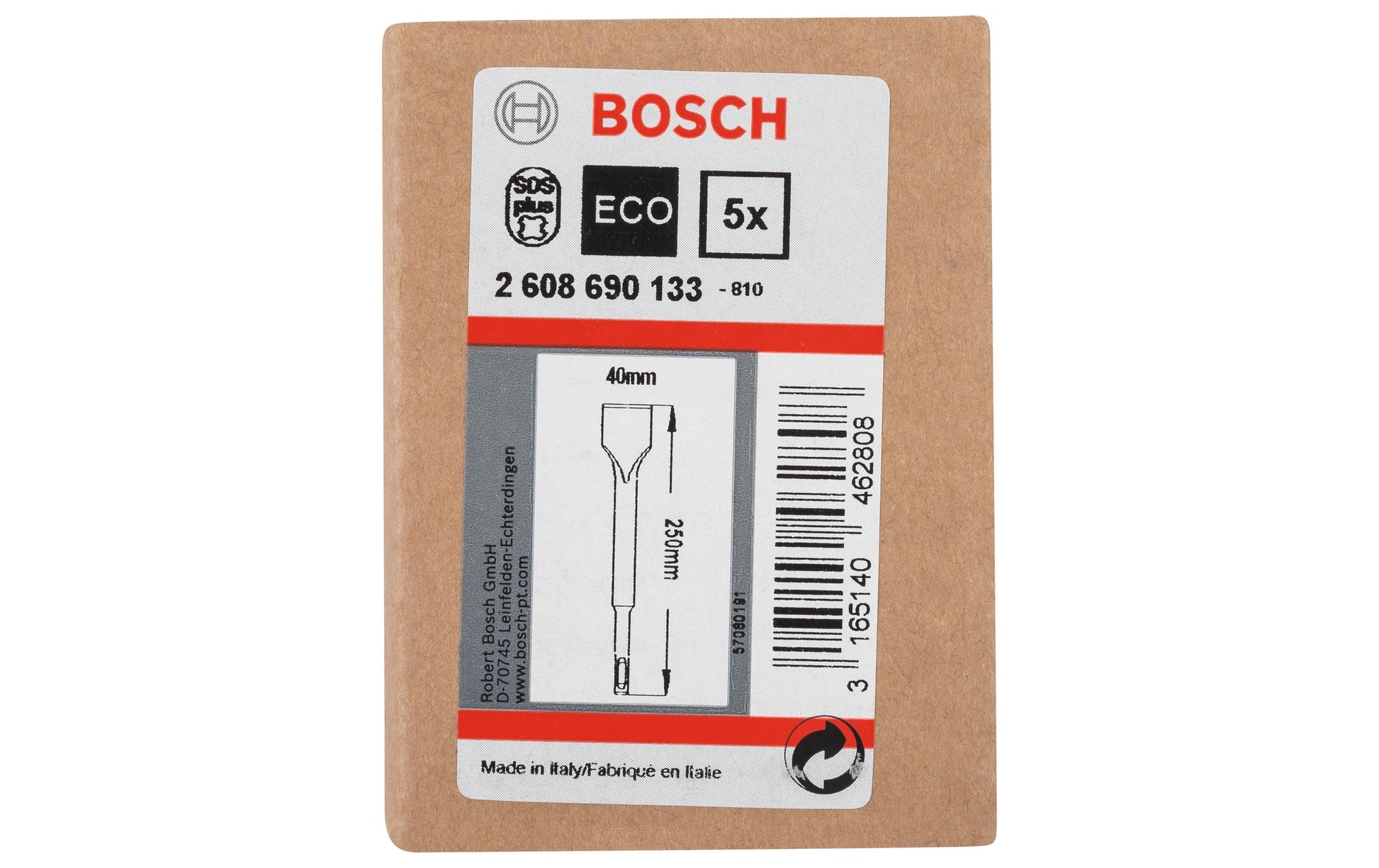 Bosch Professional – Spachtelmeissel, 40 mm × 250 mm, Edelstahl, 5 Stk.