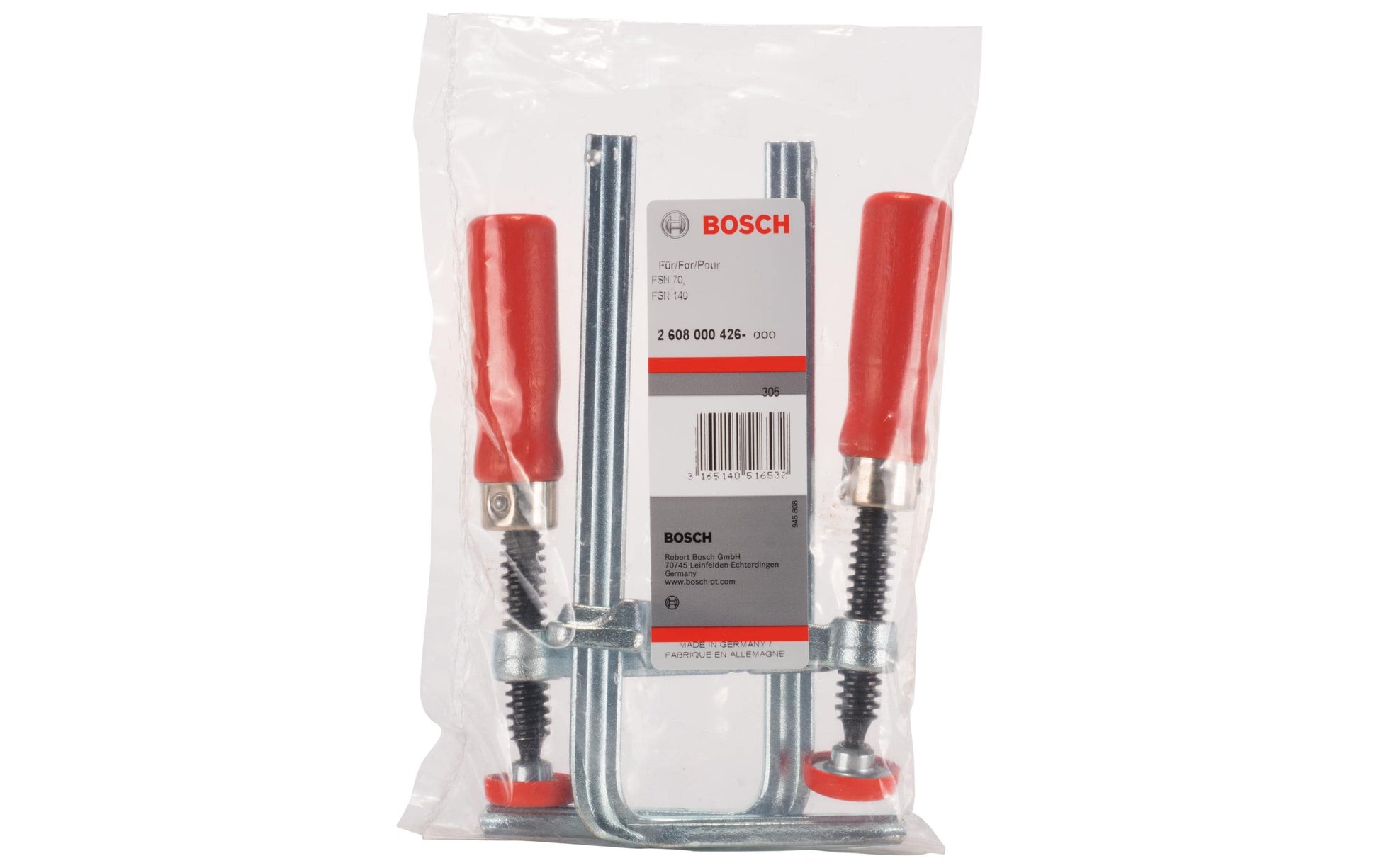 Bosch Professional 2 608 000 426 Zwinge – für Universal – 2-teilig, Metall/Kunststoff