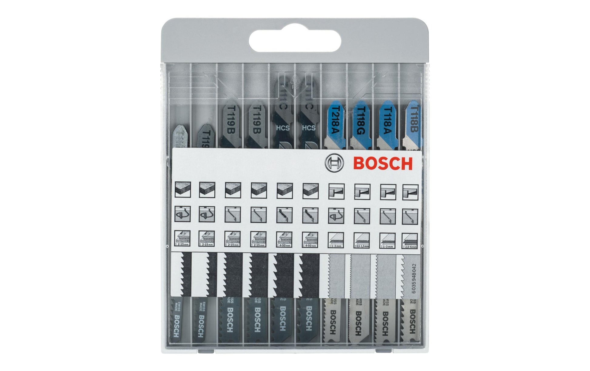 Bosch Professionelles Stichsägenblatt-Set – 10-teilig – für Metall