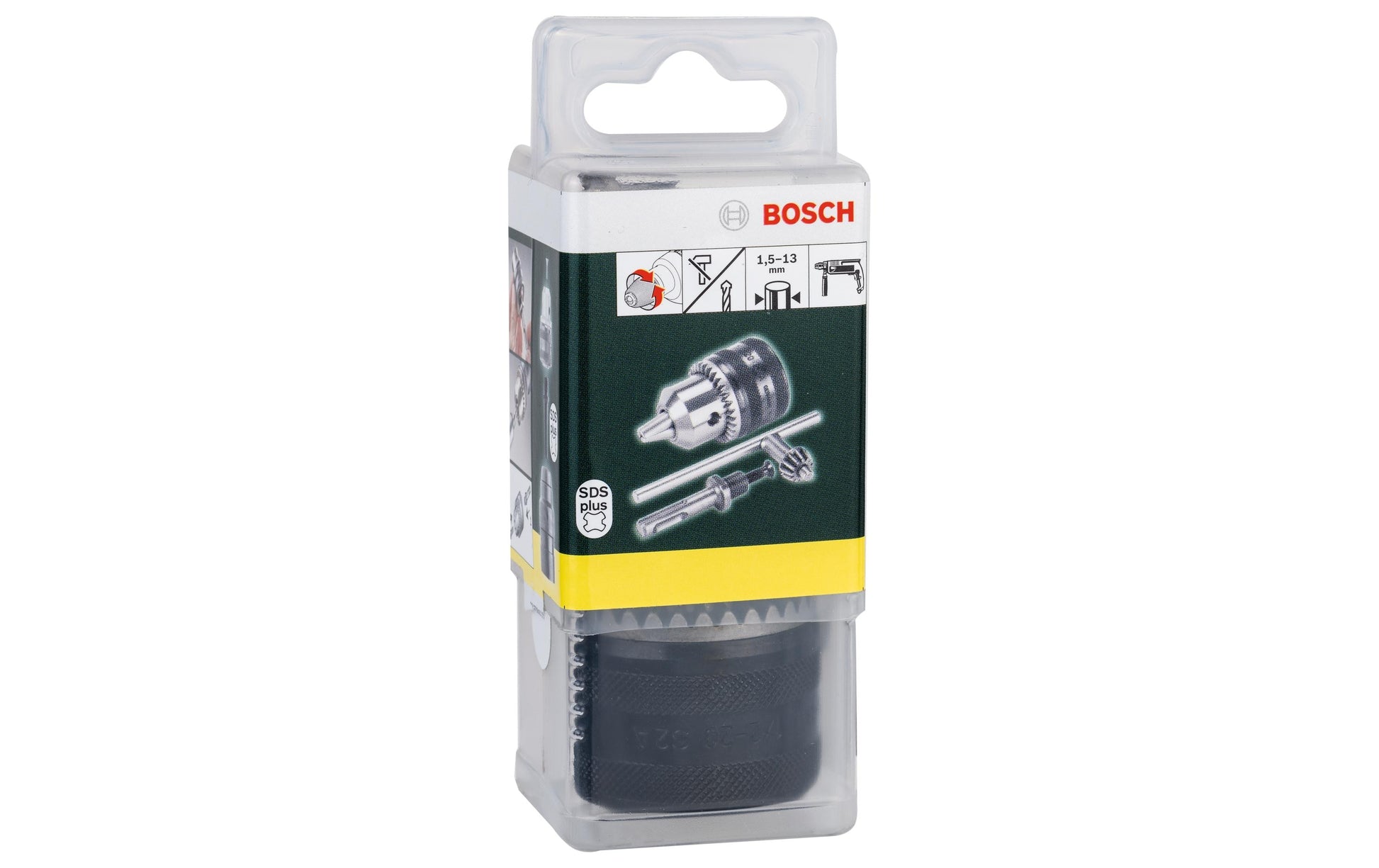 Bosch Bohrfutteradapter 1,5–13 mm × 150 mm Edelstahl SDS Plus – mit Bohrfutter