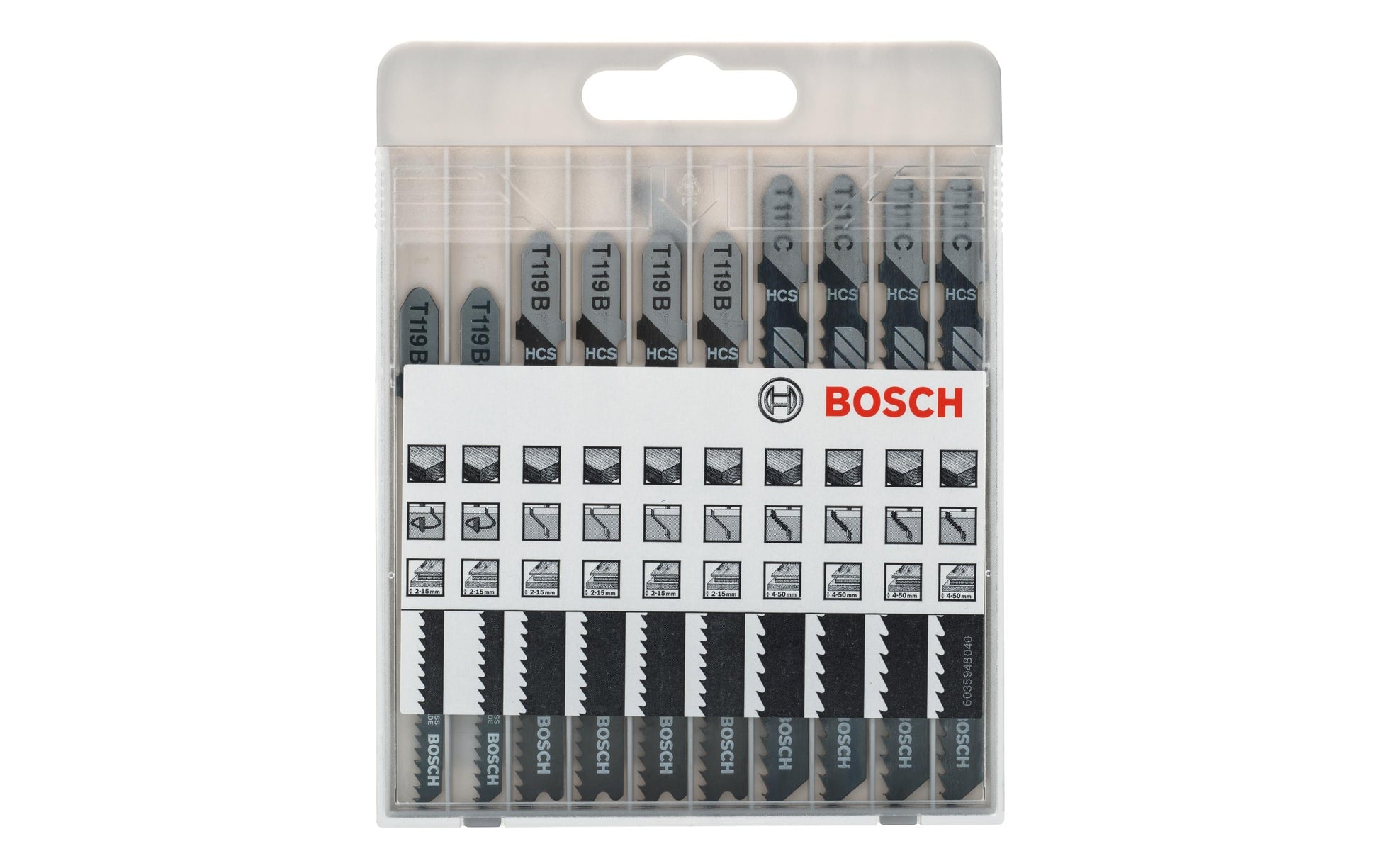 Bosch Professional Basic für Holz Stichsägeblatt-Set – für Holz – 10 Stk