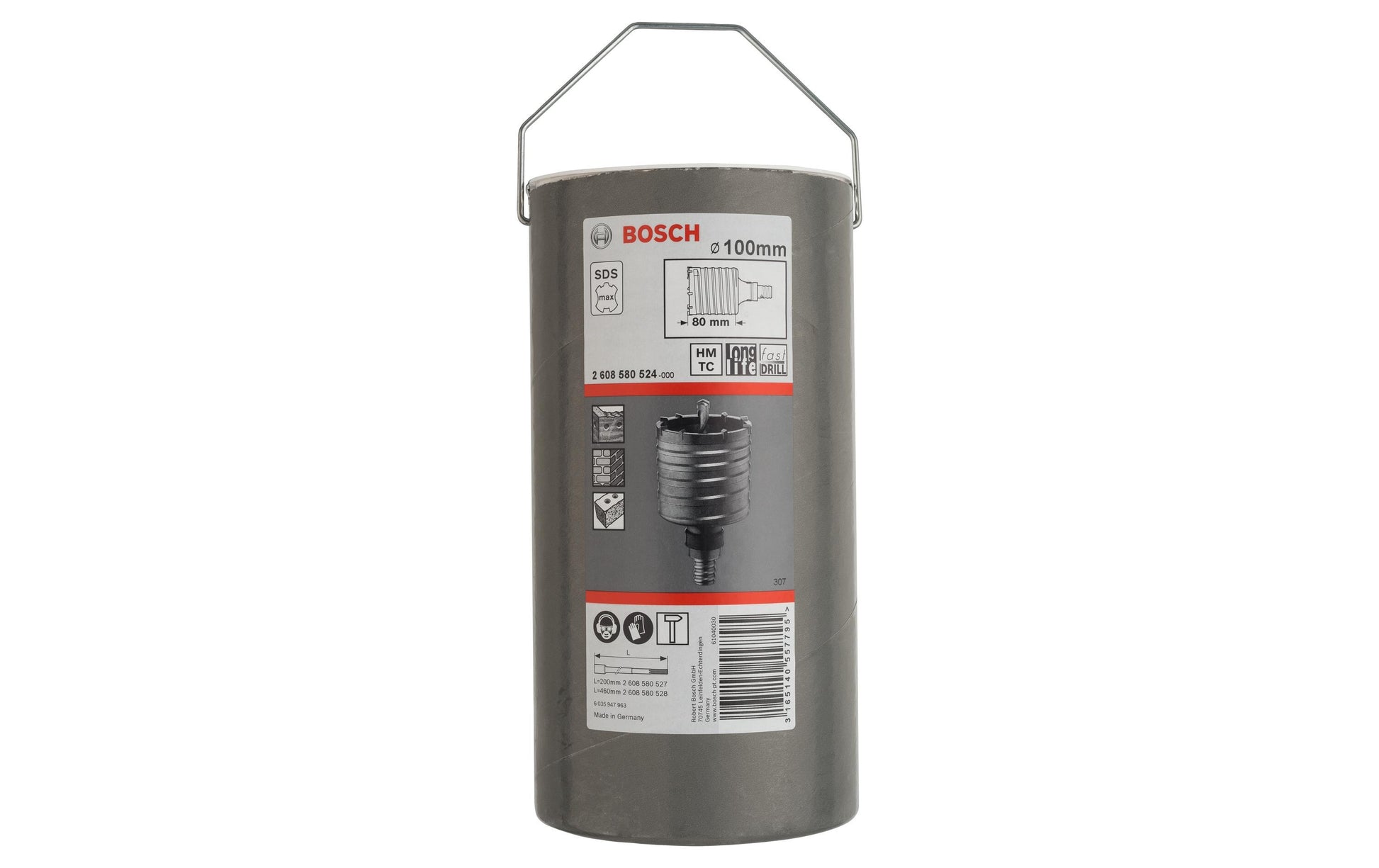 Bosch Professional – Hohlbohrkrone, SDS max-9, 100 mm × 80 mm × 96 mm