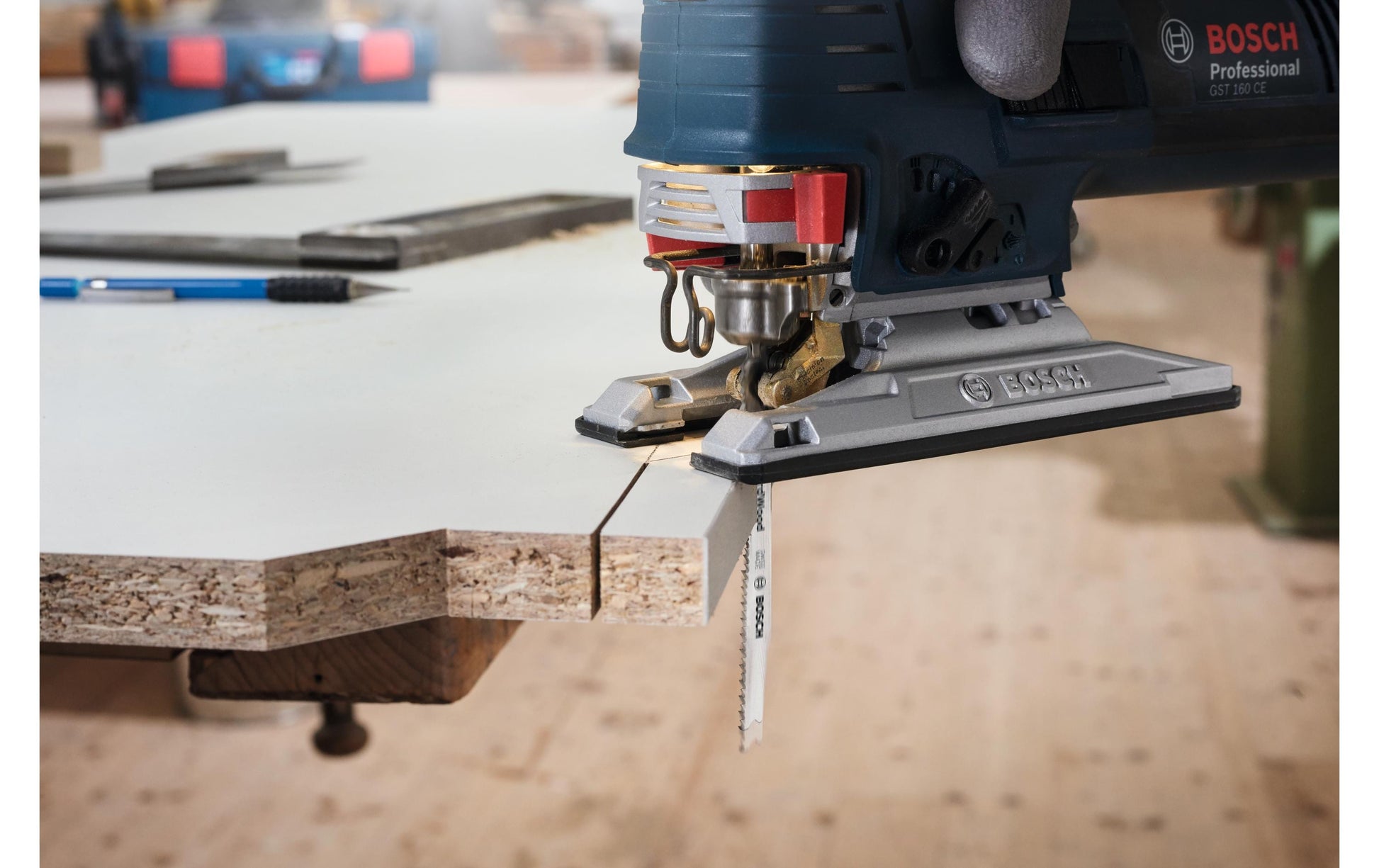 Bosch Professionelles Stichsägeblatt 83 × 1,7 mm – für Laminat, laminiertes Paneel, Parkett u. a. – 5 Stk