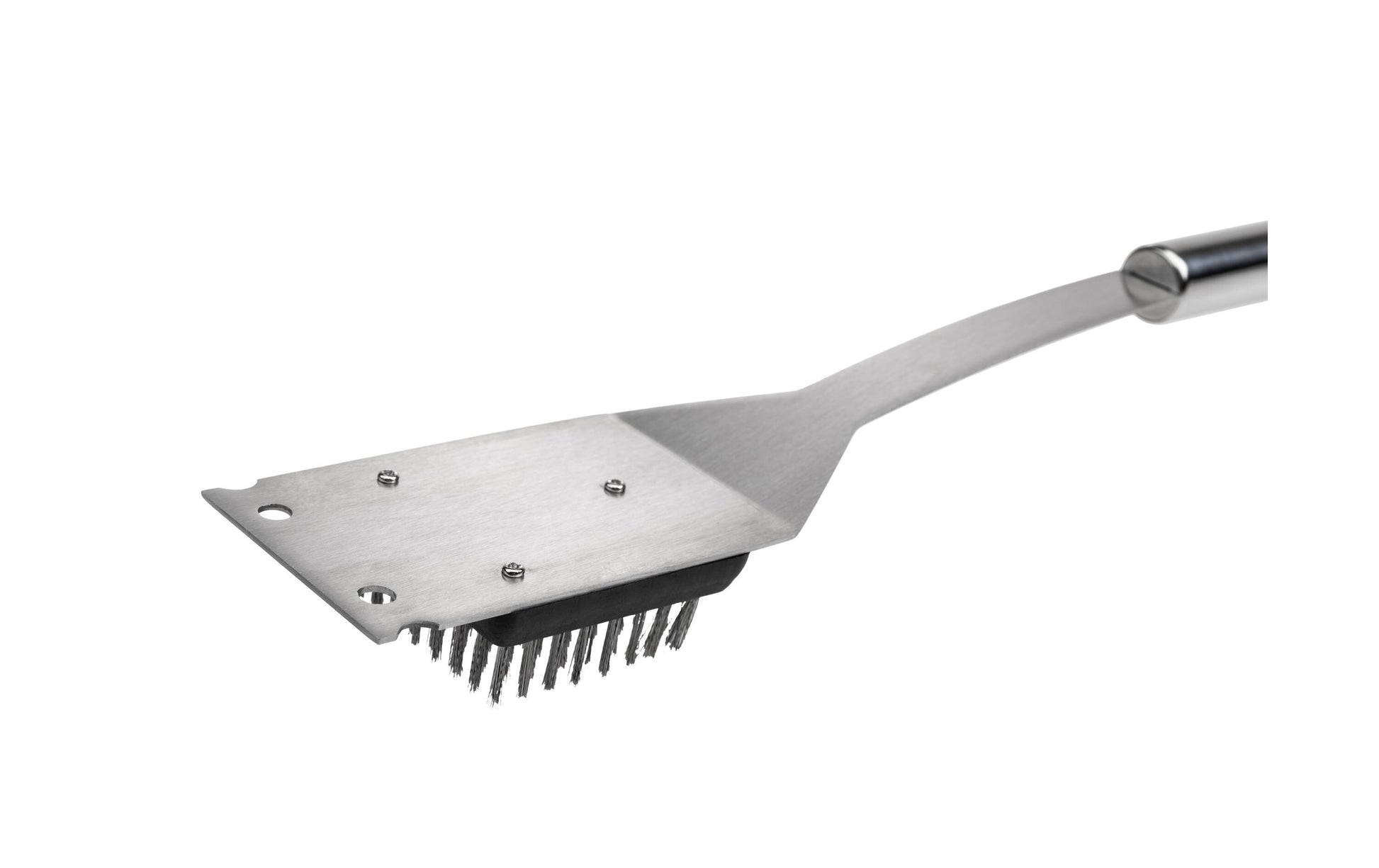 KOOR Grillbürste – Edelstahl, 35 cm, Silber, mit integriertem Metallschaber, hitzebeständig