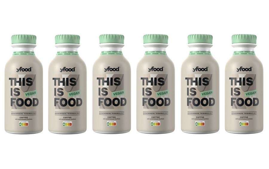 YFood Trinkmahlzeit Kaffee, vegan, glutenfrei – 6×500 ml