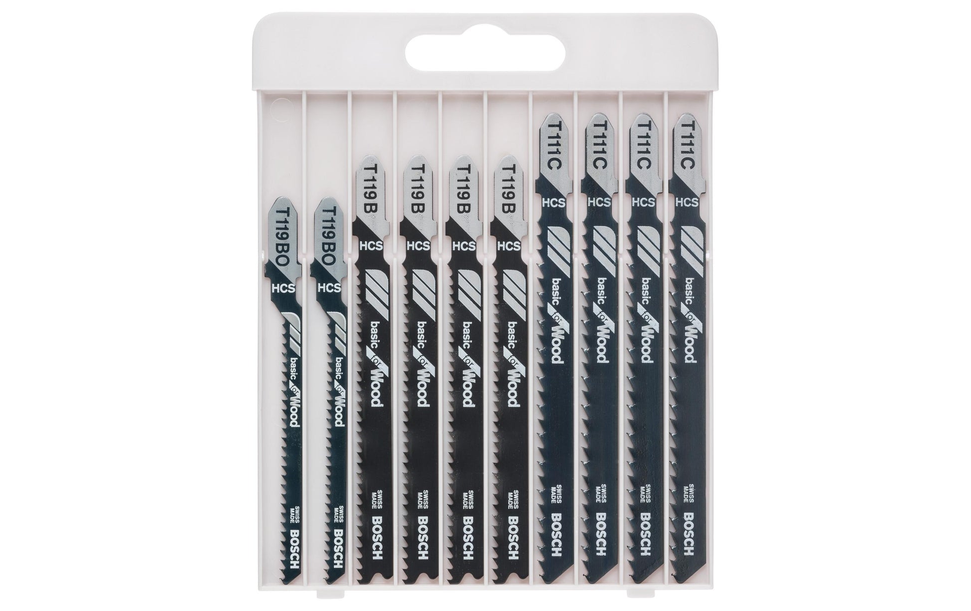 Bosch Professional Basic für Holz Stichsägeblatt-Set – für Holz – 10 Stk