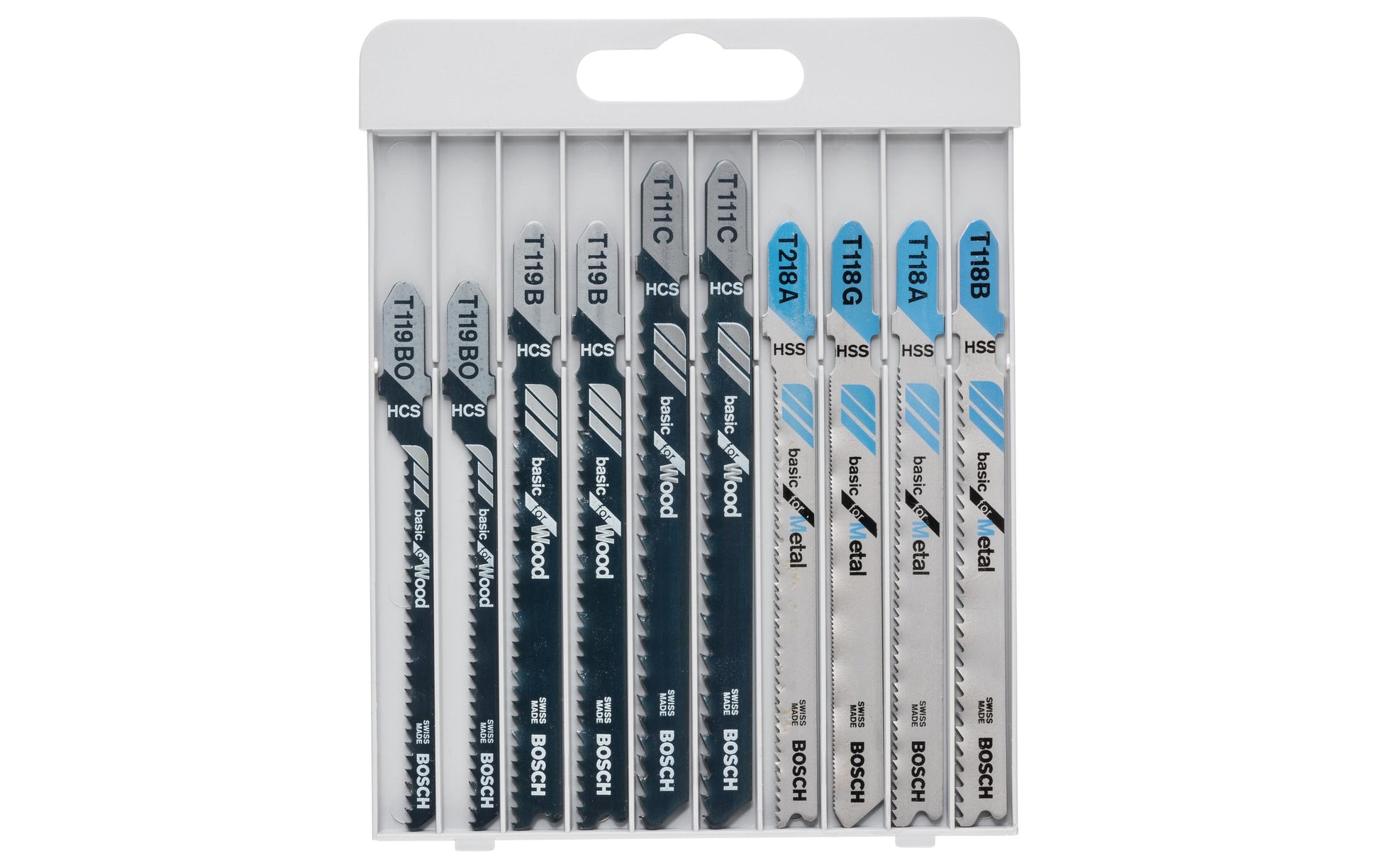 Bosch Professionelles Stichsägenblatt-Set – 10-teilig – für Metall