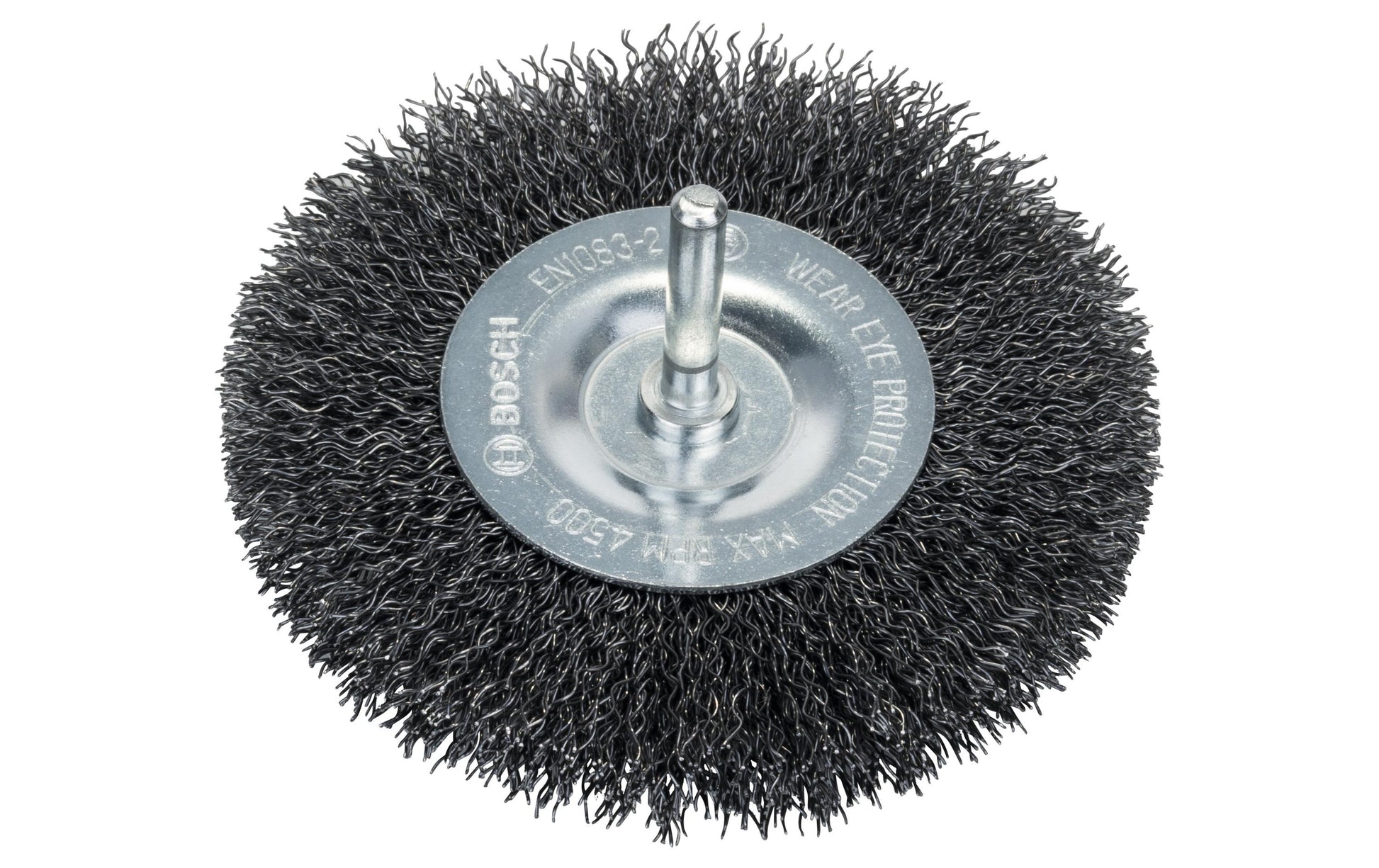 Bosch Professionelle Drahtbürste 100 mm Schaft 6 mm – für Metall – Drahtstärke 0,3 mm