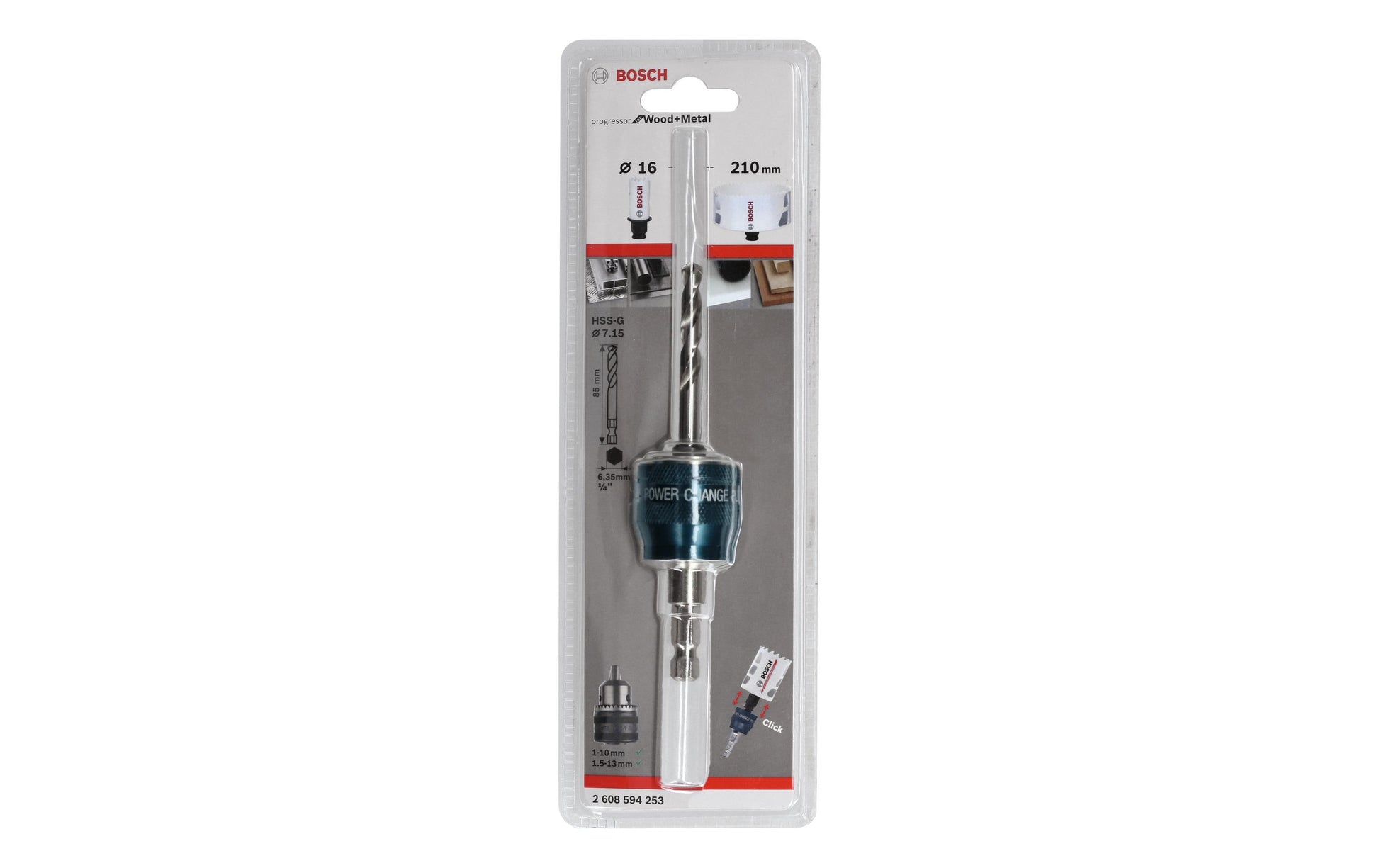 Bosch Professioneller Spiralbohrer 7,15 × 85 mm HSS Sechskantschaft – für Metall
