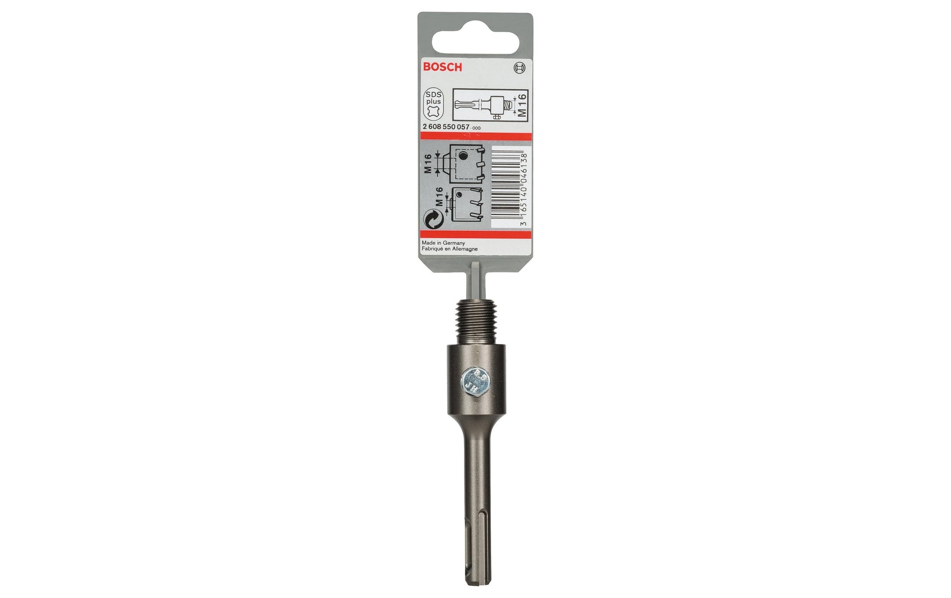 Bosch Professioneller Bohrfutteradapter 105 mm SDS Plus – für Hohlbohrkronen M16