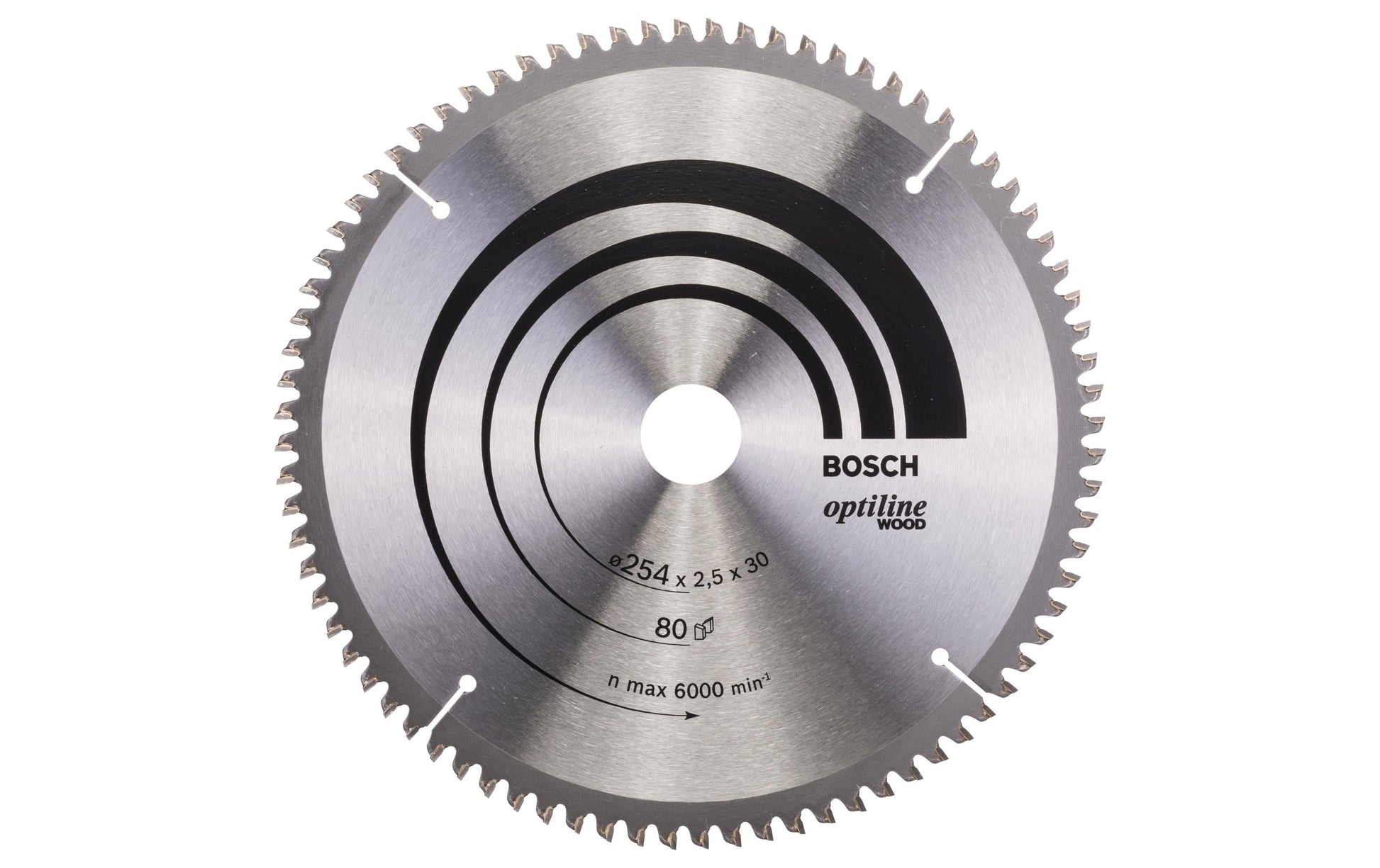 Bosch Professional – Kreissägeblatt, Optiline Wood, 254 mm × 30 mm × 2,5 mm