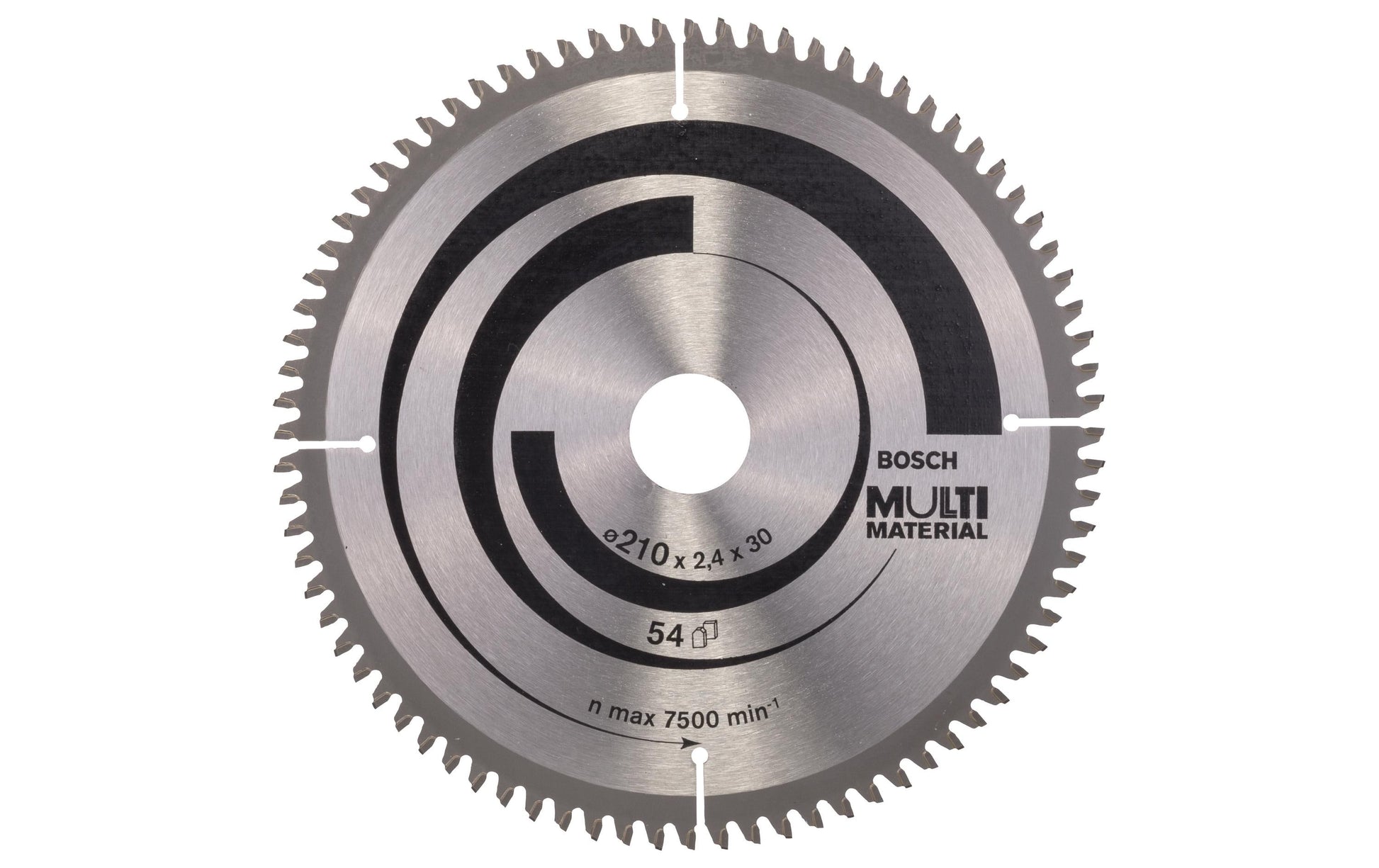 Bosch Professional – Kreissägeblatt, Multi Material, 80 Zähne, 2608640445, 210 mm × 30 mm × 2,5 mm