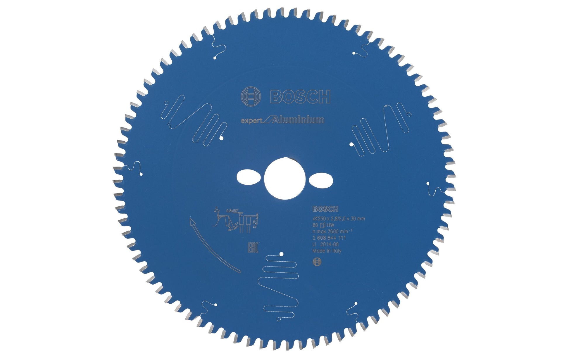 Bosch Professional – Kreissägeblatt, 80 Zähne, 250 mm × 30 mm × 2,8 mm