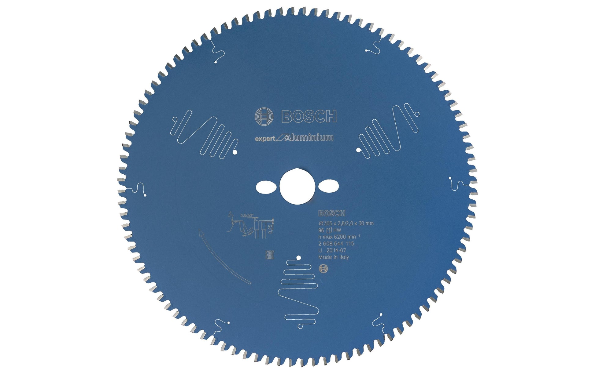 Bosch Professionelles Expert Aluminium Kreissägeblatt 305 × 30 × 2,8 mm, 96 Zähne – für Aluminium