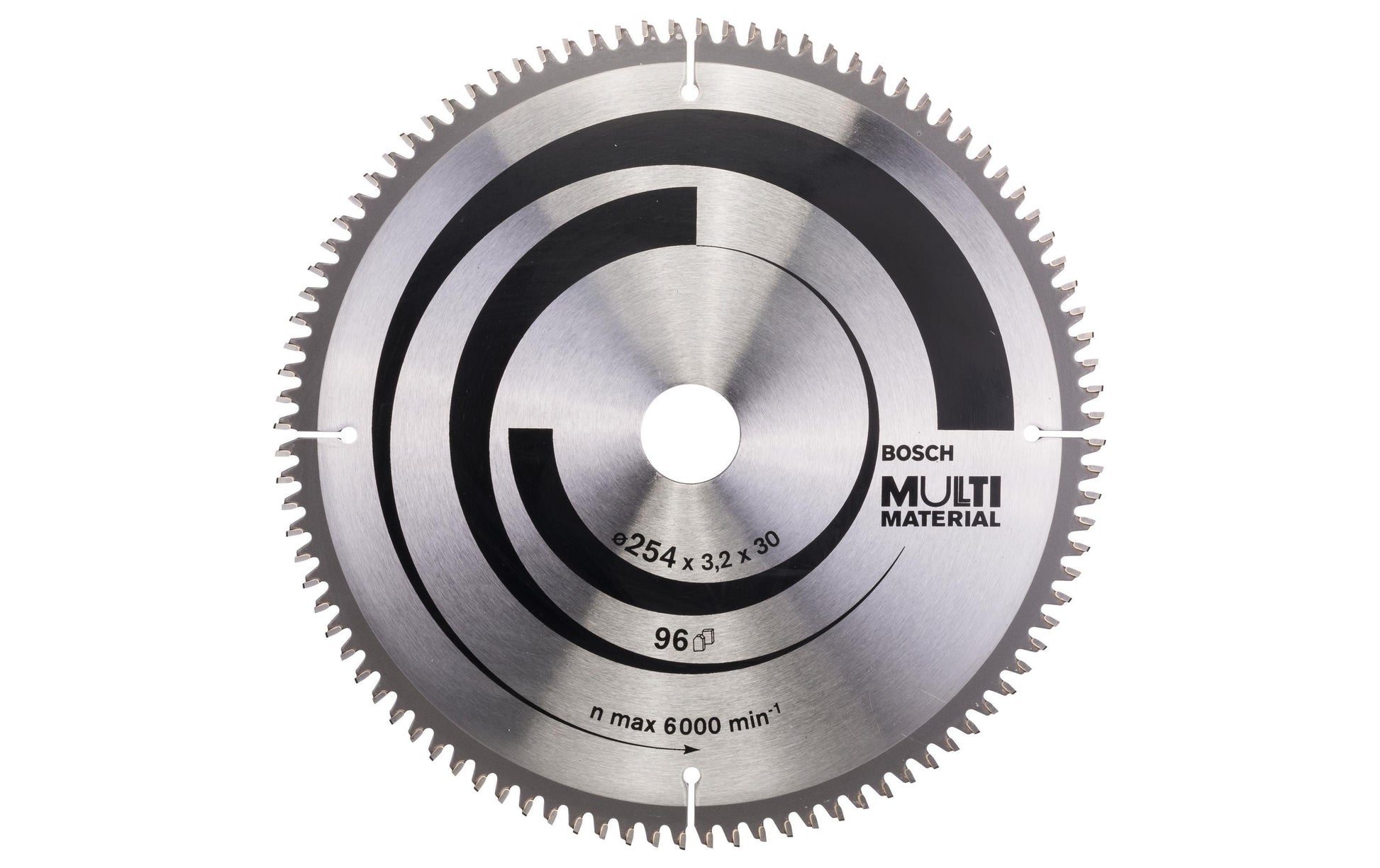 Bosch Professional – Kreissägeblatt, Multi Material, 96 Zähne, 2608640451, 254 mm × 30 mm × 3,2 mm