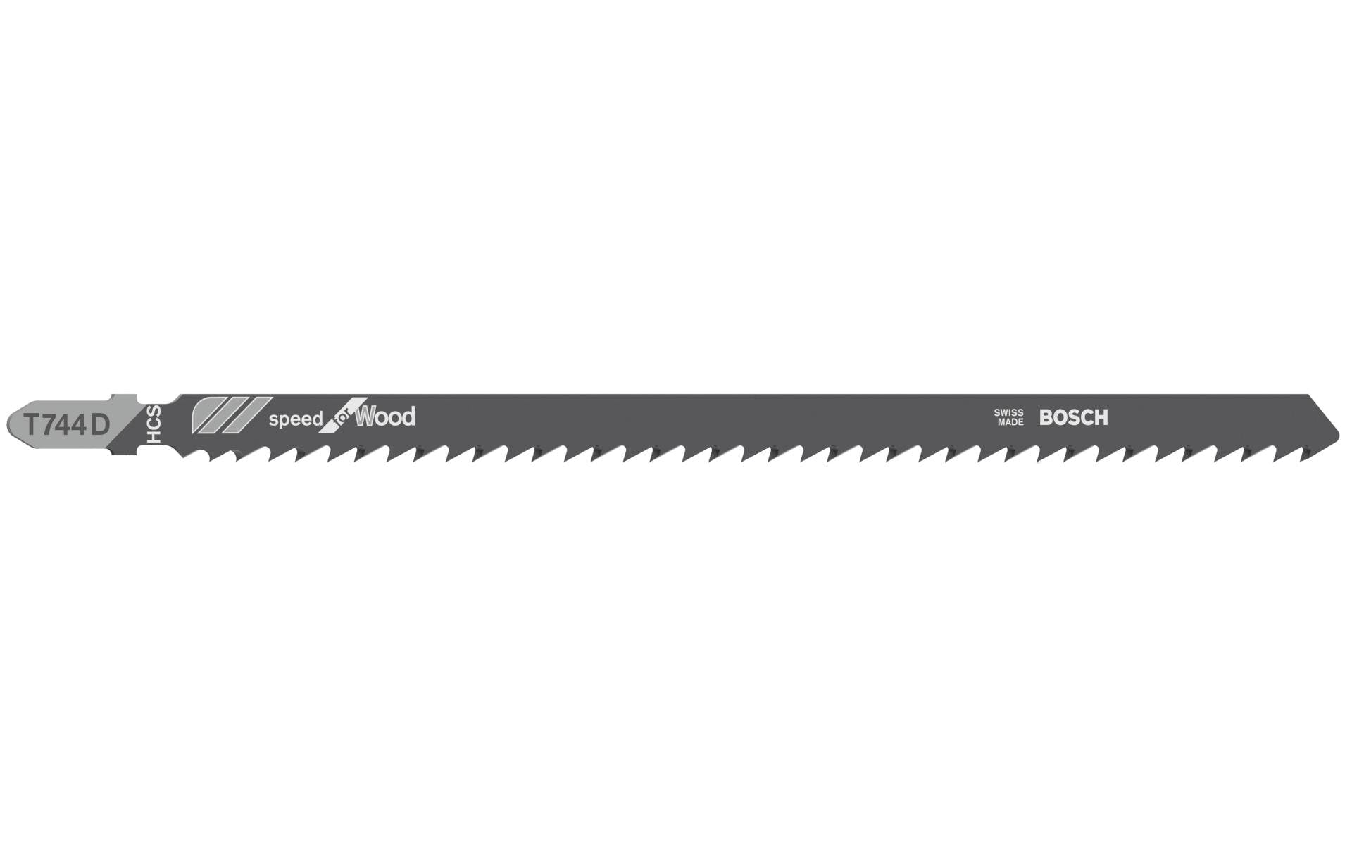 Bosch Professional T 744 D Stichsägeblatt – für Holz – 3 Stk