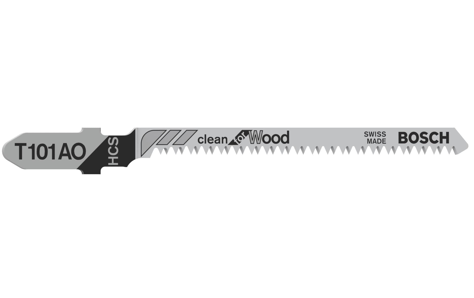Bosch Professionelles Stichsägeblatt 83 mm HCS – für Holz – 5 Stk
