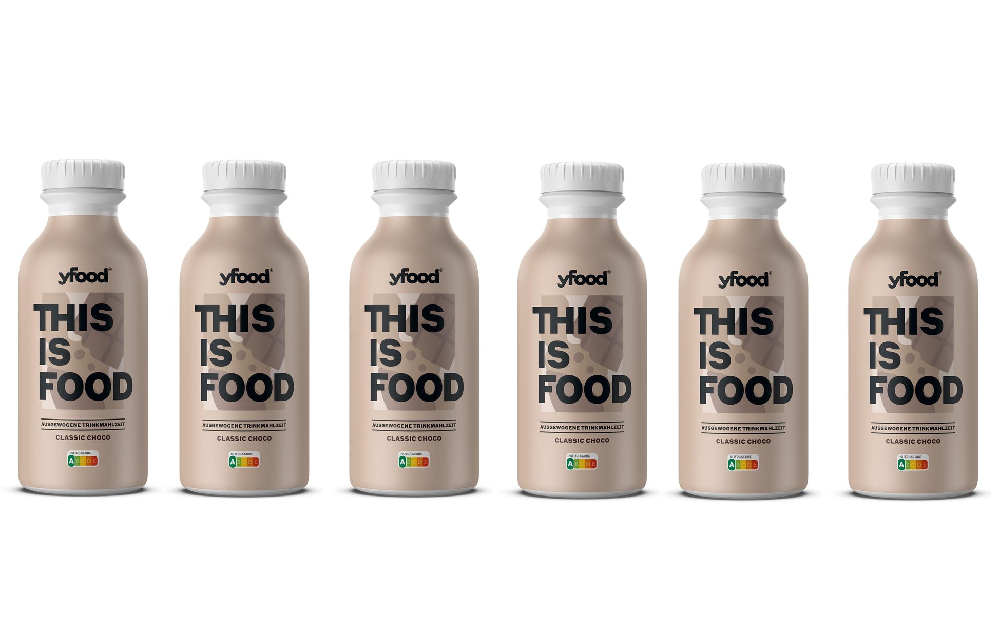 YFood Classic Trinkmahlzeit Schokolade, glutenfrei, laktosefrei – 6×500 ml