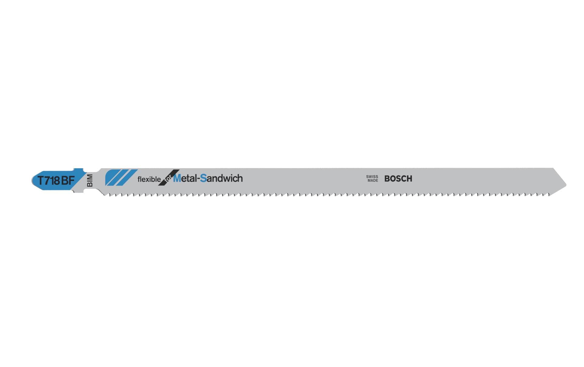 Bosch Professional T 718 BF Stichsägeblatt 180 mm Bimetall – für Metall – 3 Stk