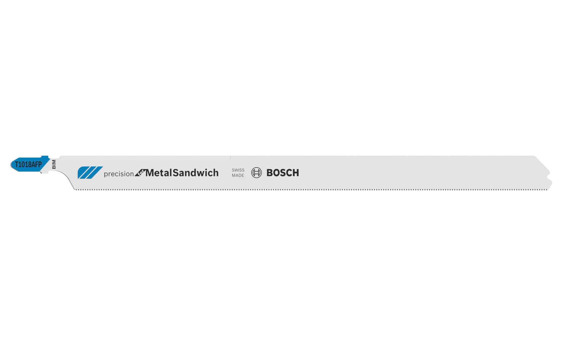 Bosch Professional T 1018 AFP Stichsägeblatt 250 × 1,1 mm Bimetall – für Metall – 3 Stk